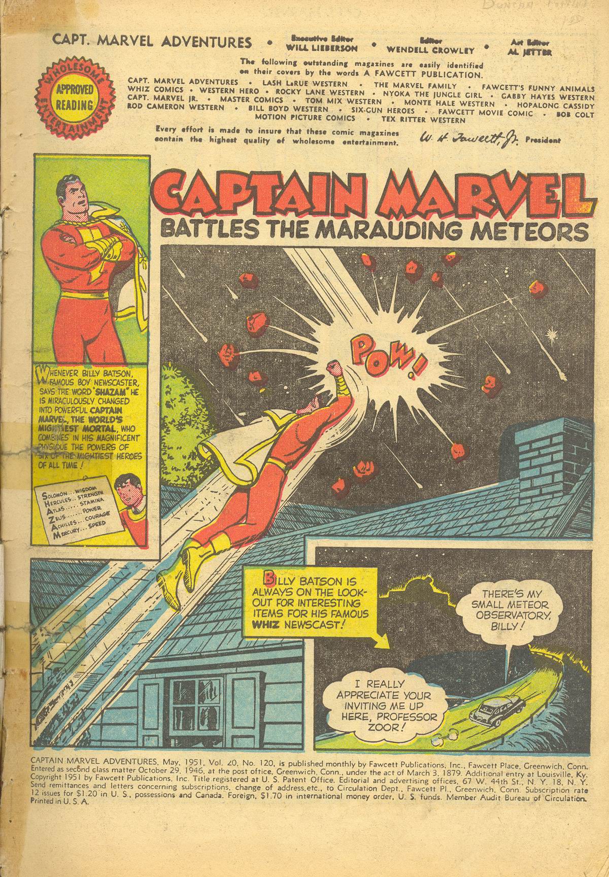 Read online Captain Marvel Adventures comic -  Issue #120 - 3