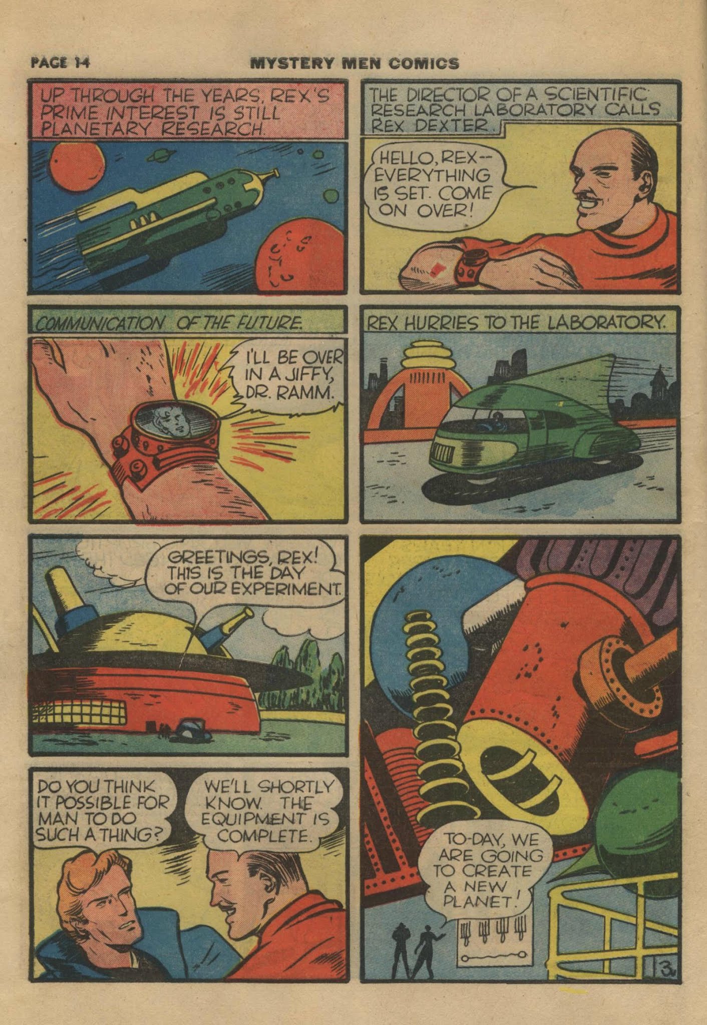 Read online Mystery Men Comics comic -  Issue #15 - 16