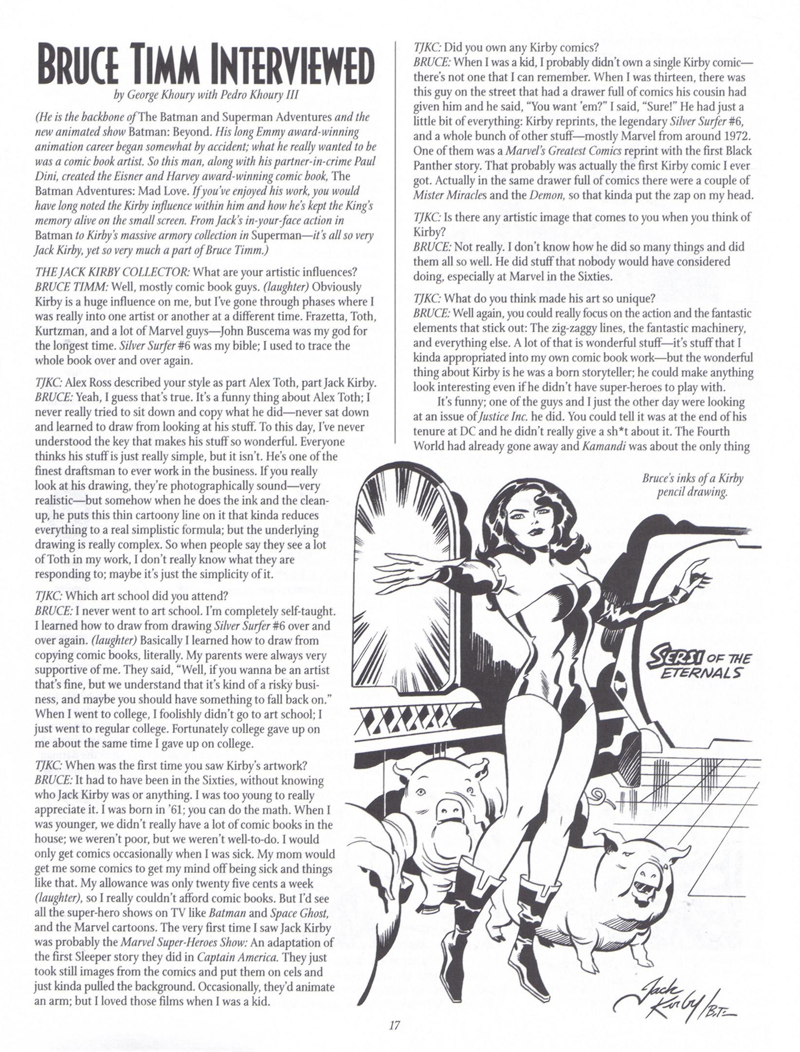 Read online The Jack Kirby Collector comic -  Issue #21 - 17