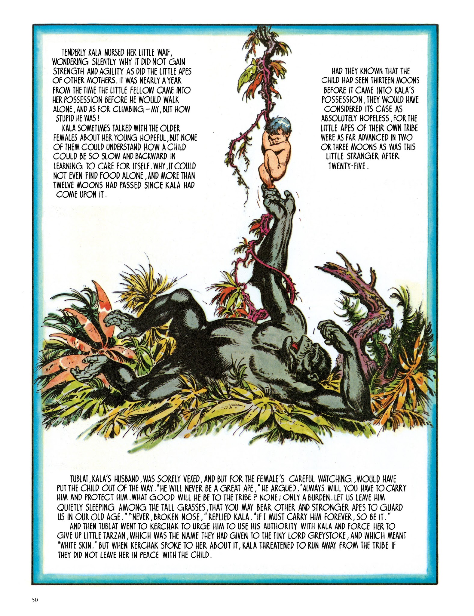 Read online Edgar Rice Burroughs' Tarzan: Burne Hogarth's Lord of the Jungle comic -  Issue # TPB - 52