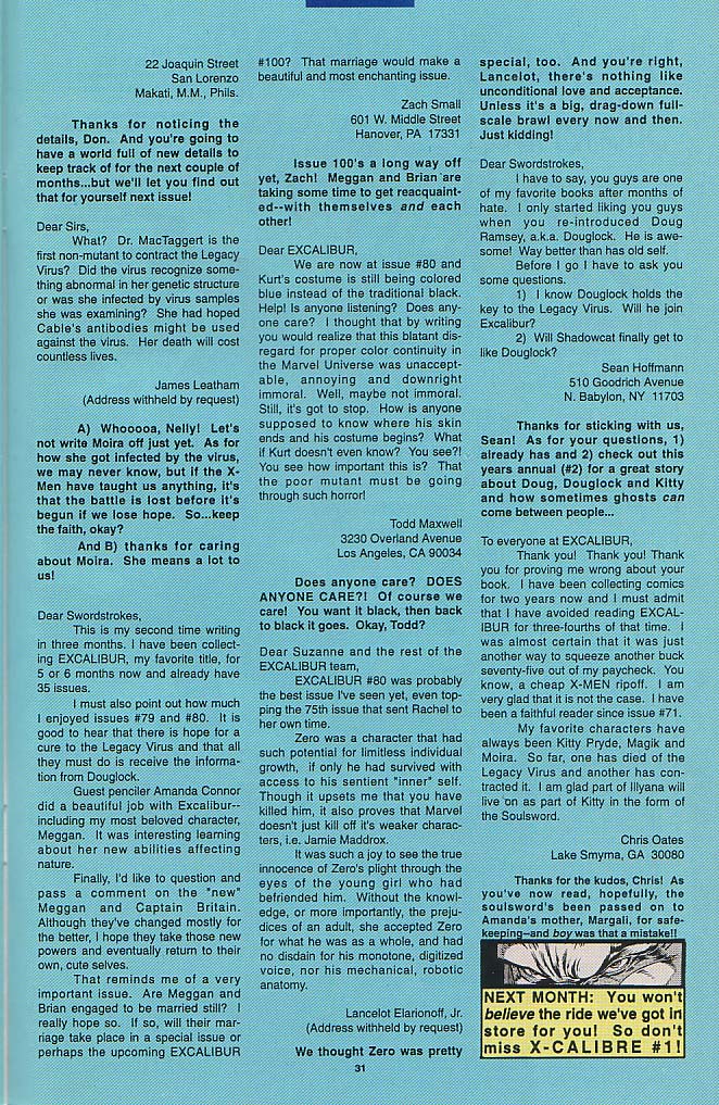 Read online Excalibur (1988) comic -  Issue #86 - 25