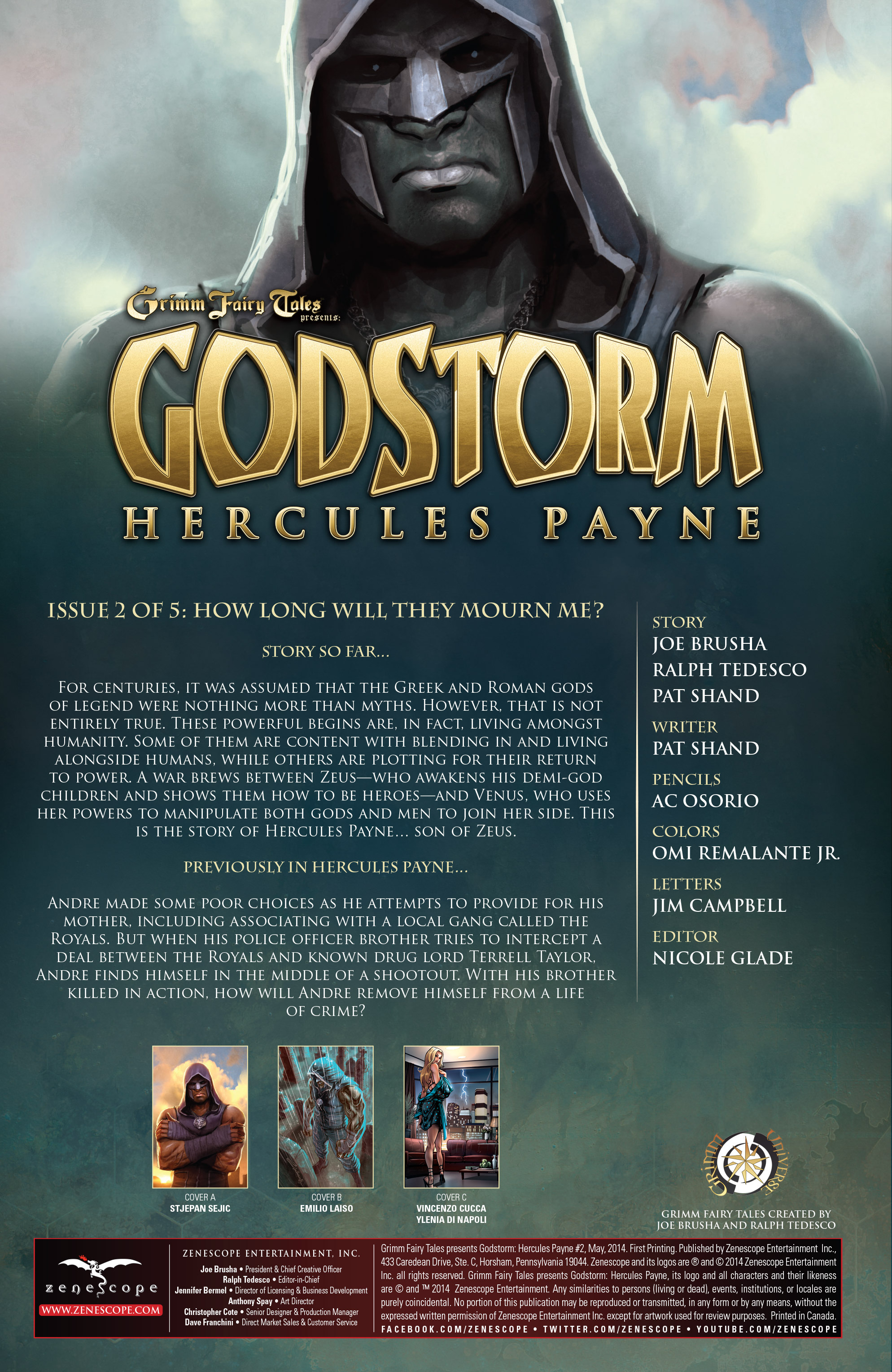 Read online Grimm Fairy Tales presents Godstorm: Hercules Payne comic -  Issue #2 - 2