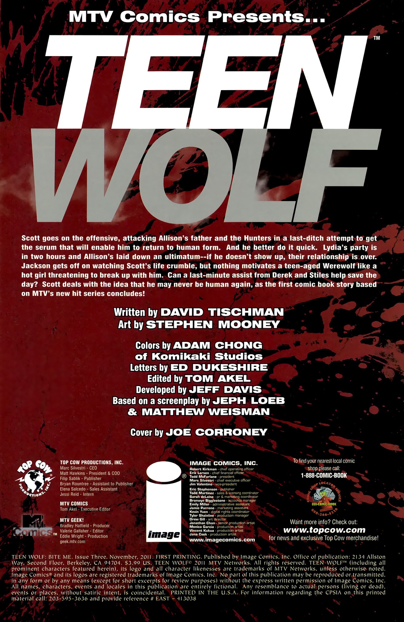 Read online Teen Wolf comic -  Issue #3 - 2