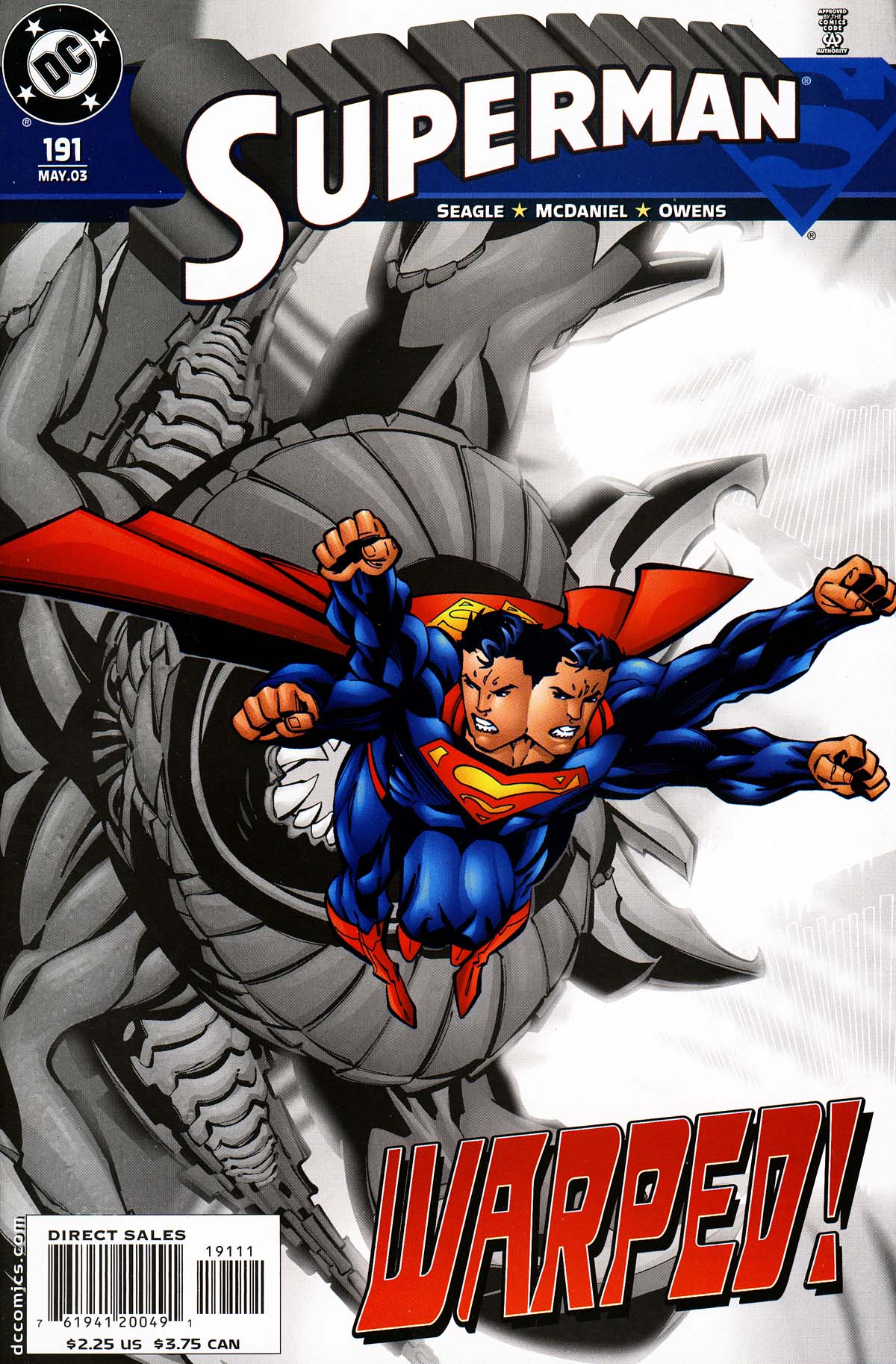 Read online Superman (1987) comic -  Issue #191 - 1
