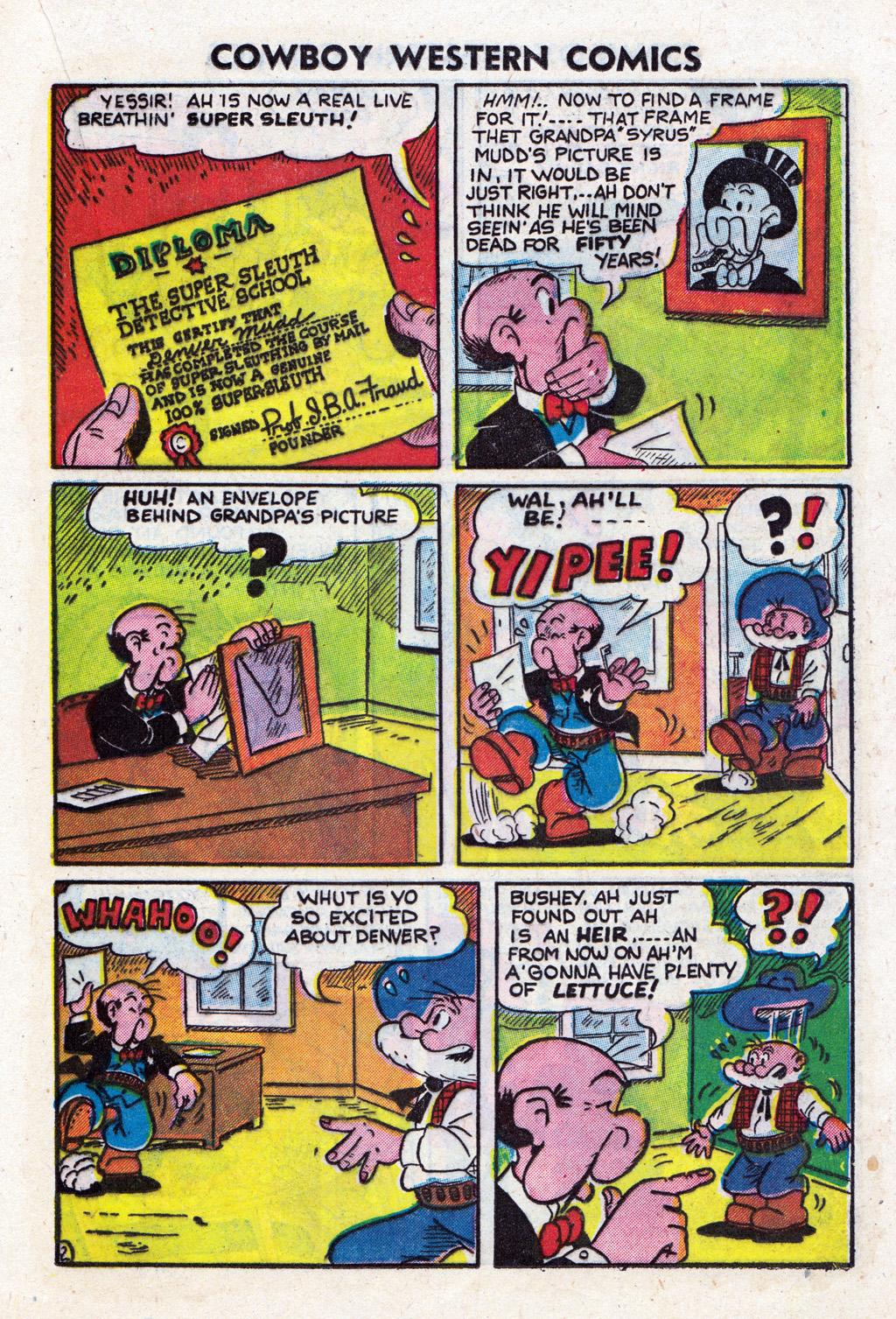 Read online Cowboy Western Comics (1948) comic -  Issue #36 - 21