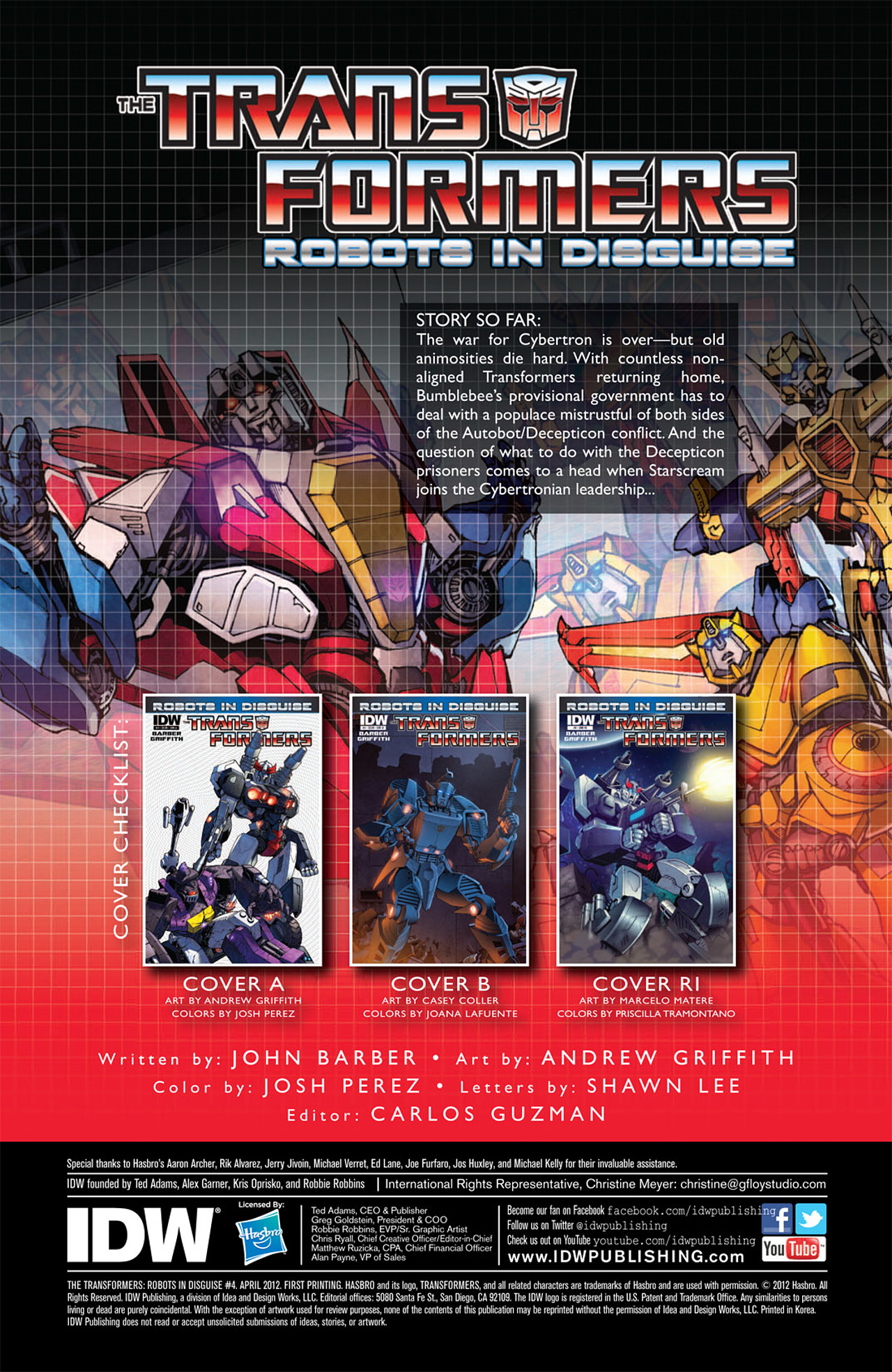 Read online Transformers: Robots In Disguise (2012) comic -  Issue #4 - 3