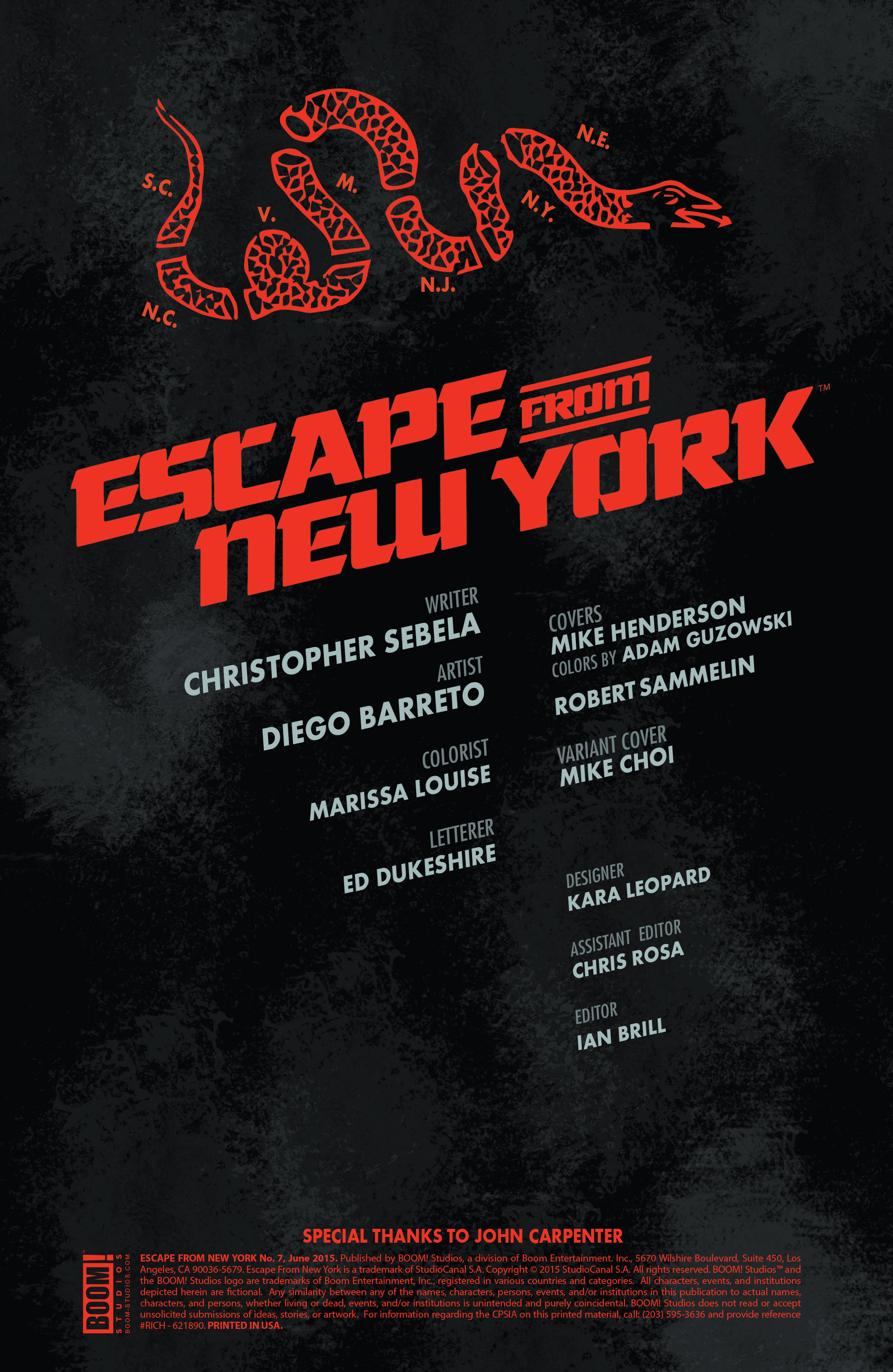Read online Escape from New York comic -  Issue #7 - 2