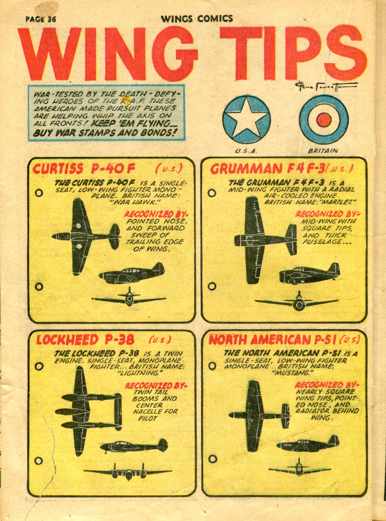 Read online Wings Comics comic -  Issue #25 - 37