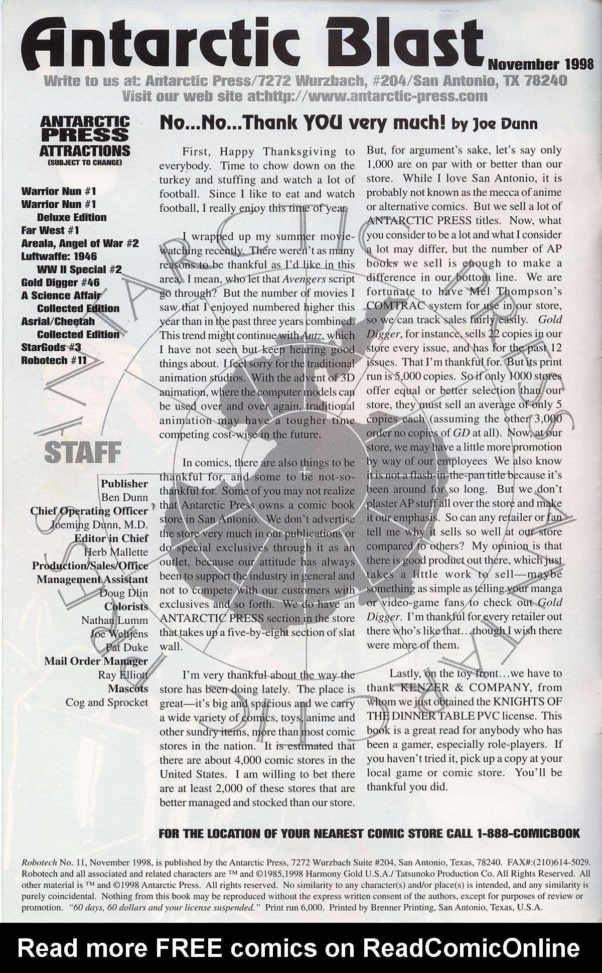 Read online Robotech (1997) comic -  Issue #11 - 3