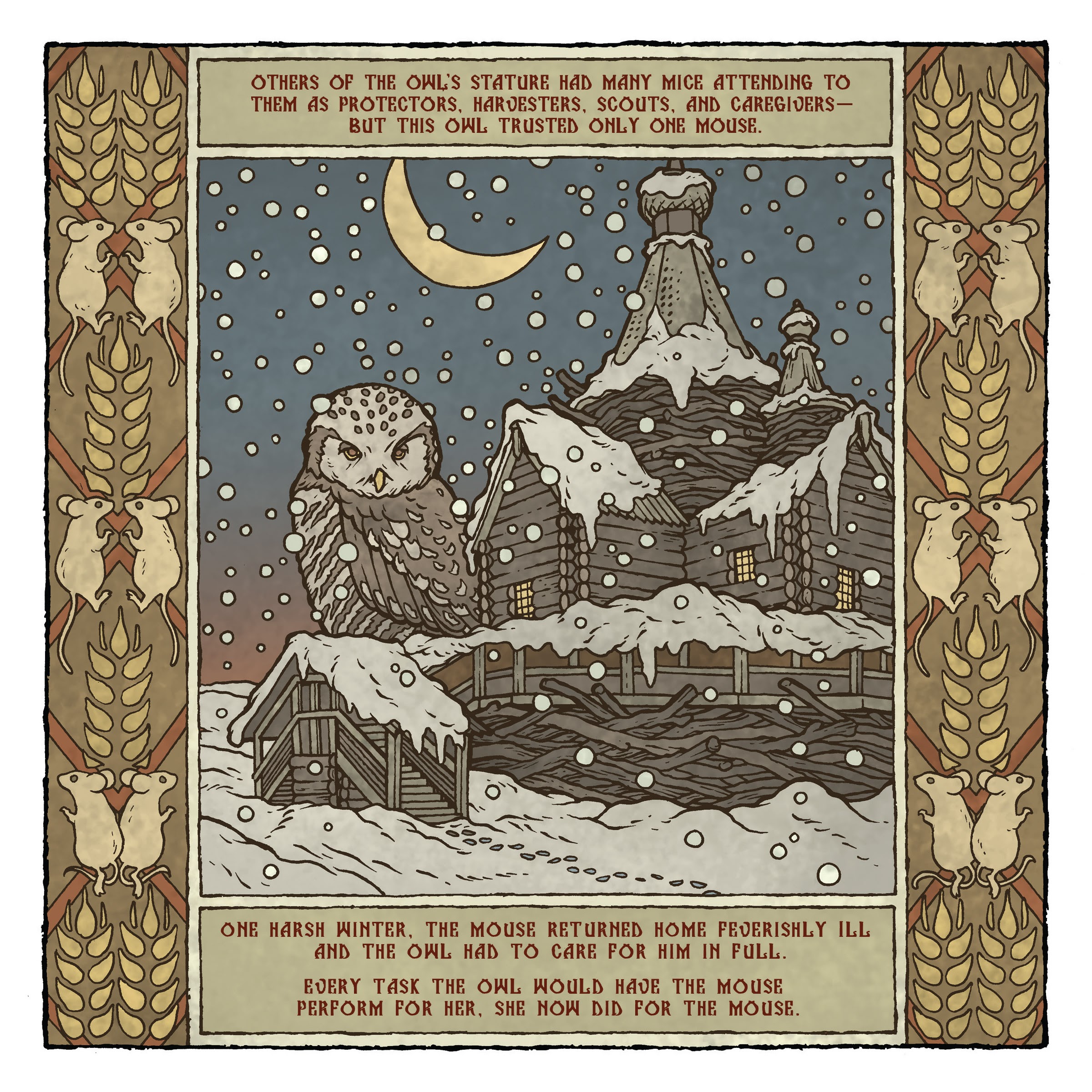 Read online Mouse Guard: The Owlhen Caregiver comic -  Issue #1 - 5