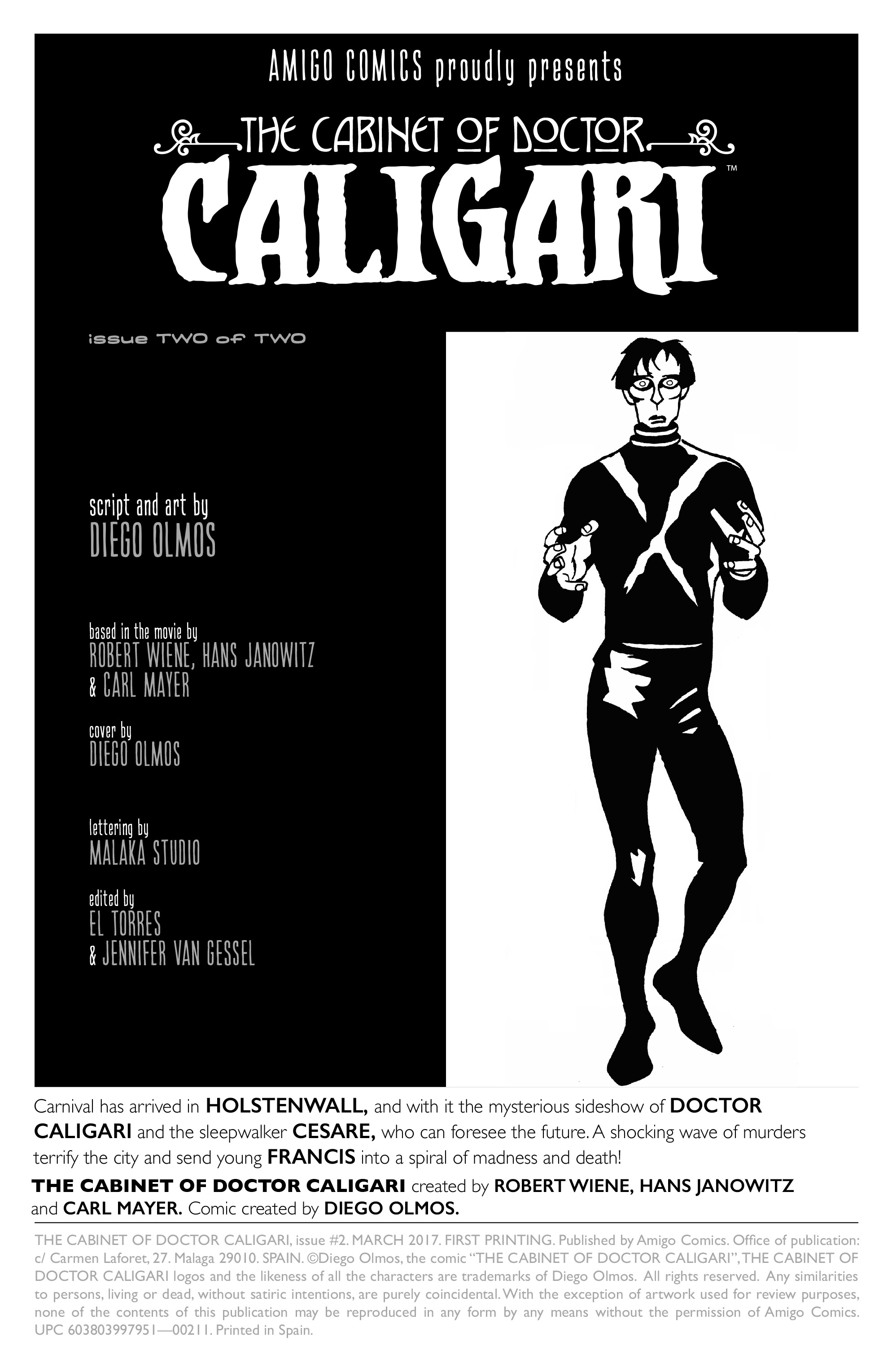 Read online The Cabinet of Doctor Caligari comic -  Issue #2 - 2