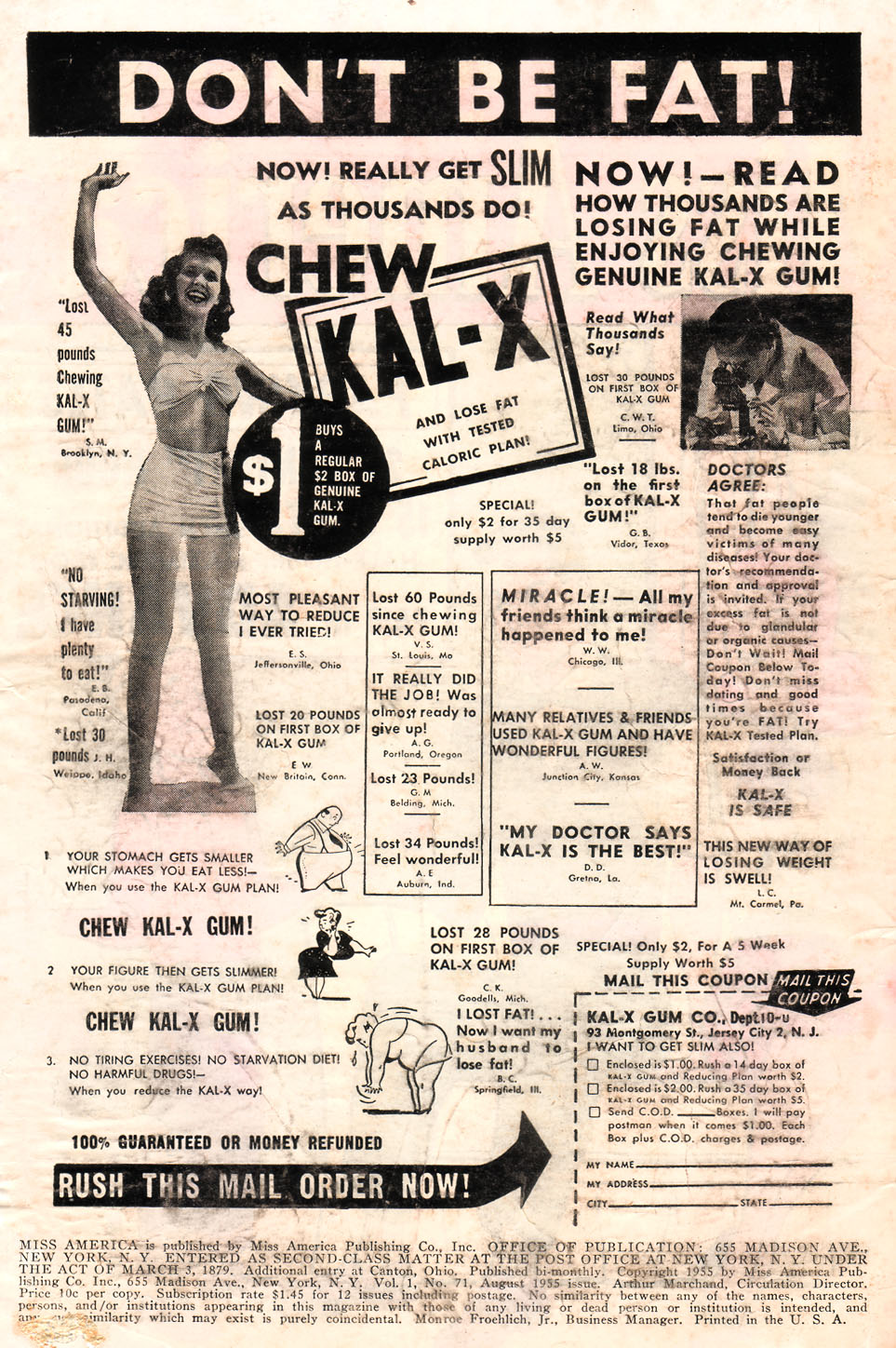 Read online Miss America comic -  Issue #71 - 2