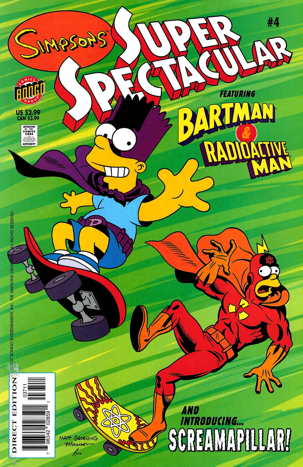 Read online Bongo Comics Presents Simpsons Super Spectacular comic -  Issue #4 - 1