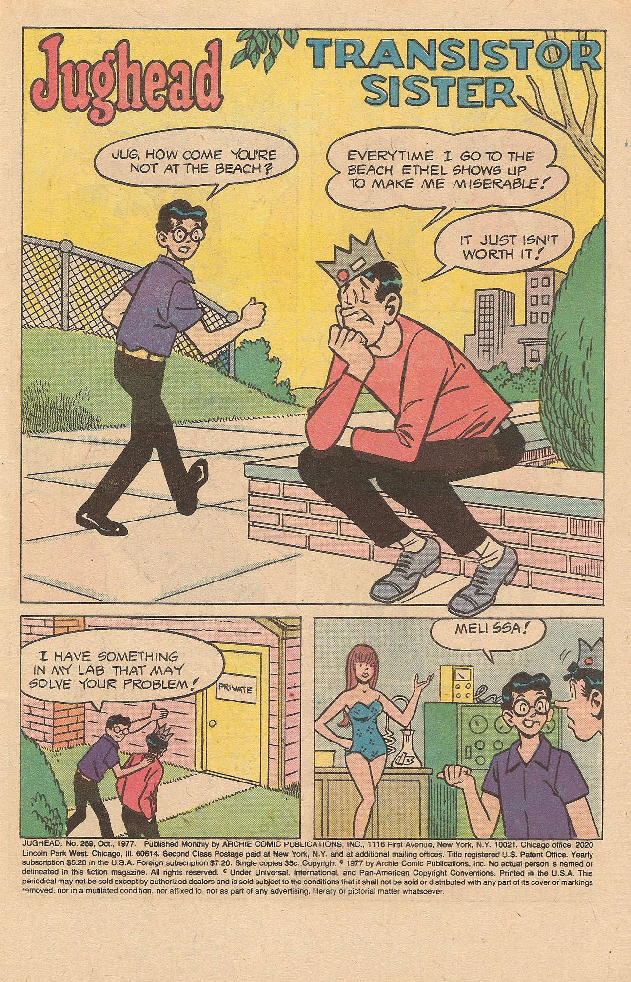Read online Jughead (1965) comic -  Issue #269 - 3