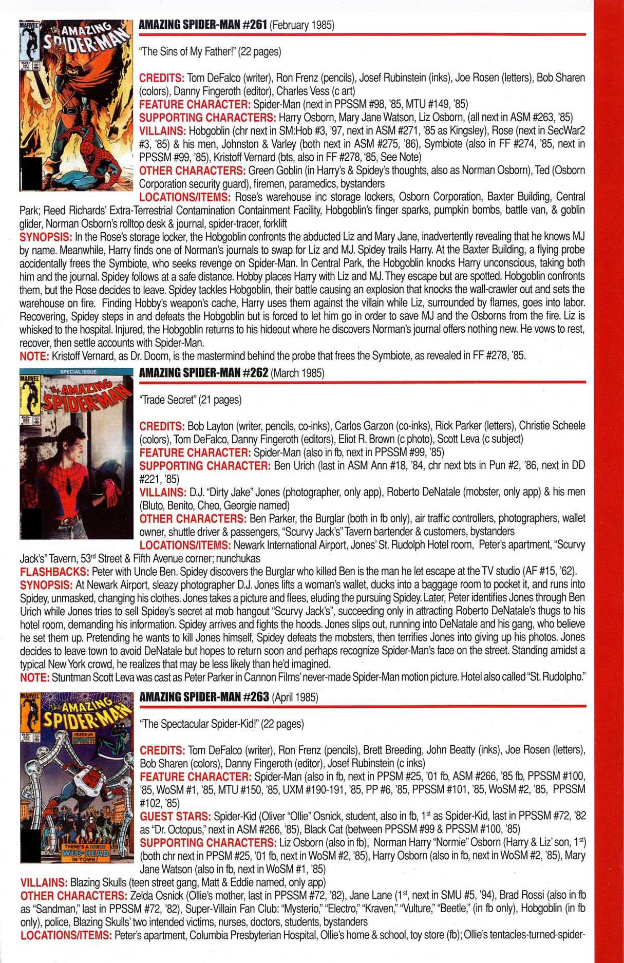 Read online Official Index to the Marvel Universe comic -  Issue #6 - 11