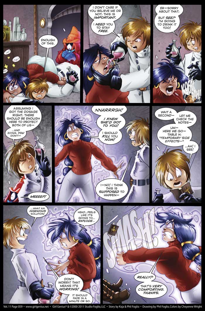 Read online Girl Genius (2002) comic -  Issue #12 - 59