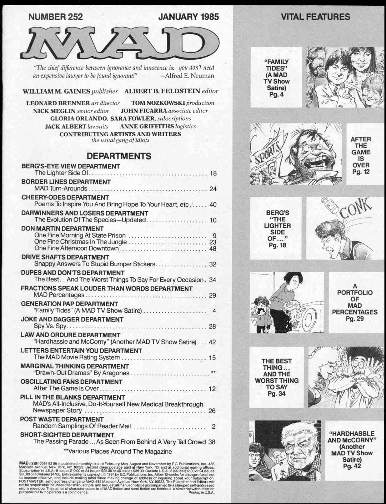 Read online MAD comic -  Issue #252 - 3