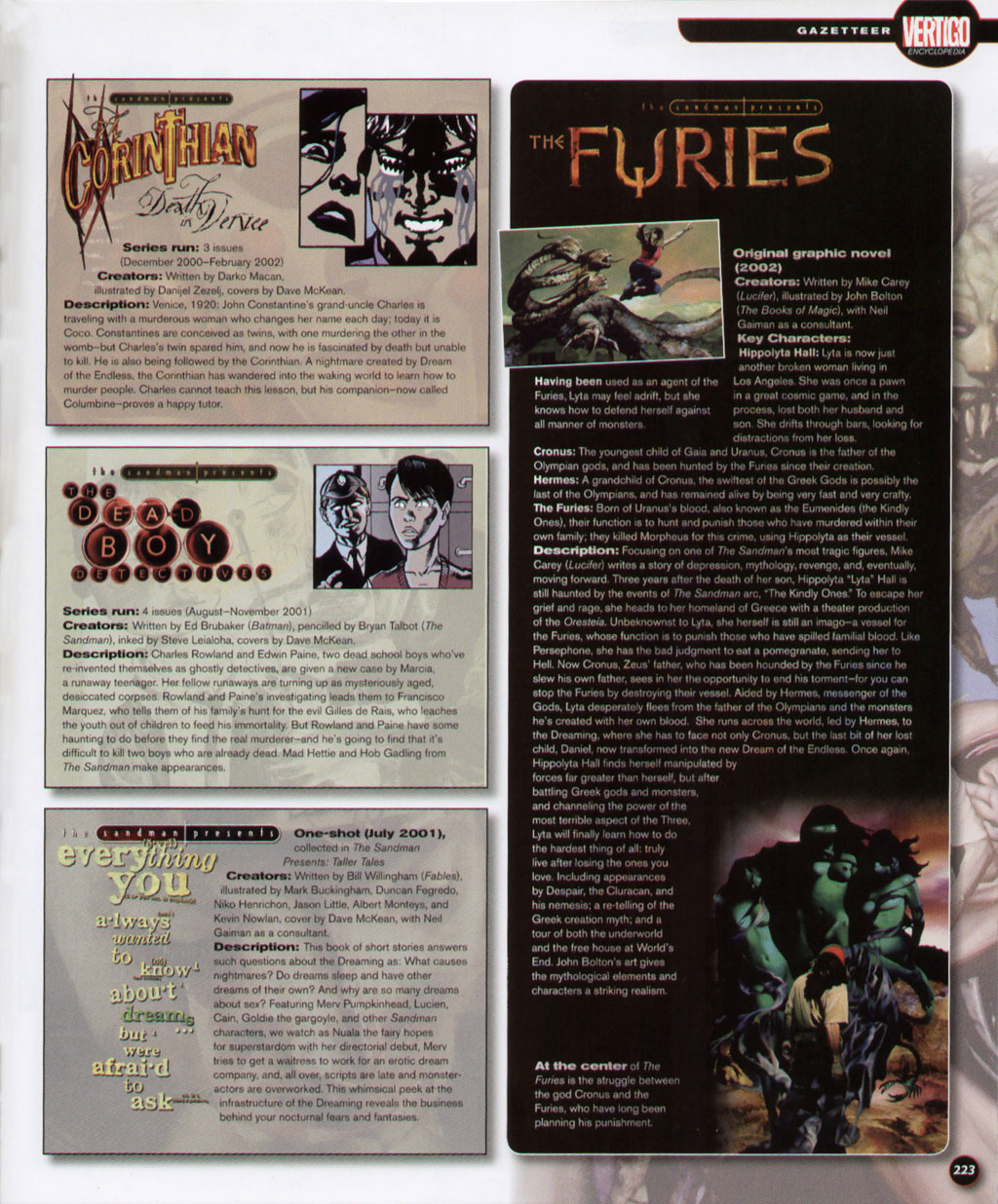 Read online The Vertigo Encyclopedia comic -  Issue # TPB (Part 3) - 23