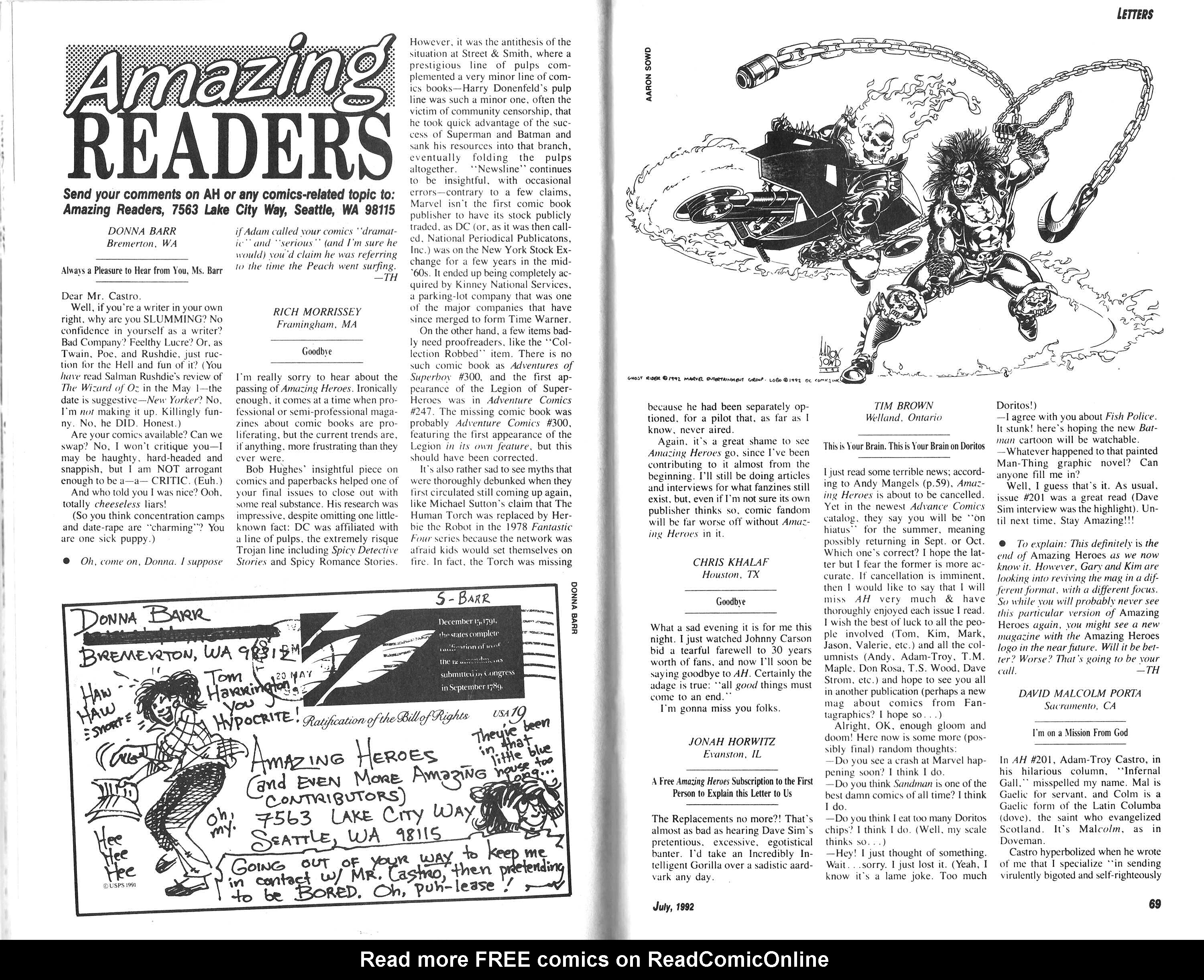 Read online Amazing Heroes comic -  Issue #203 - 35