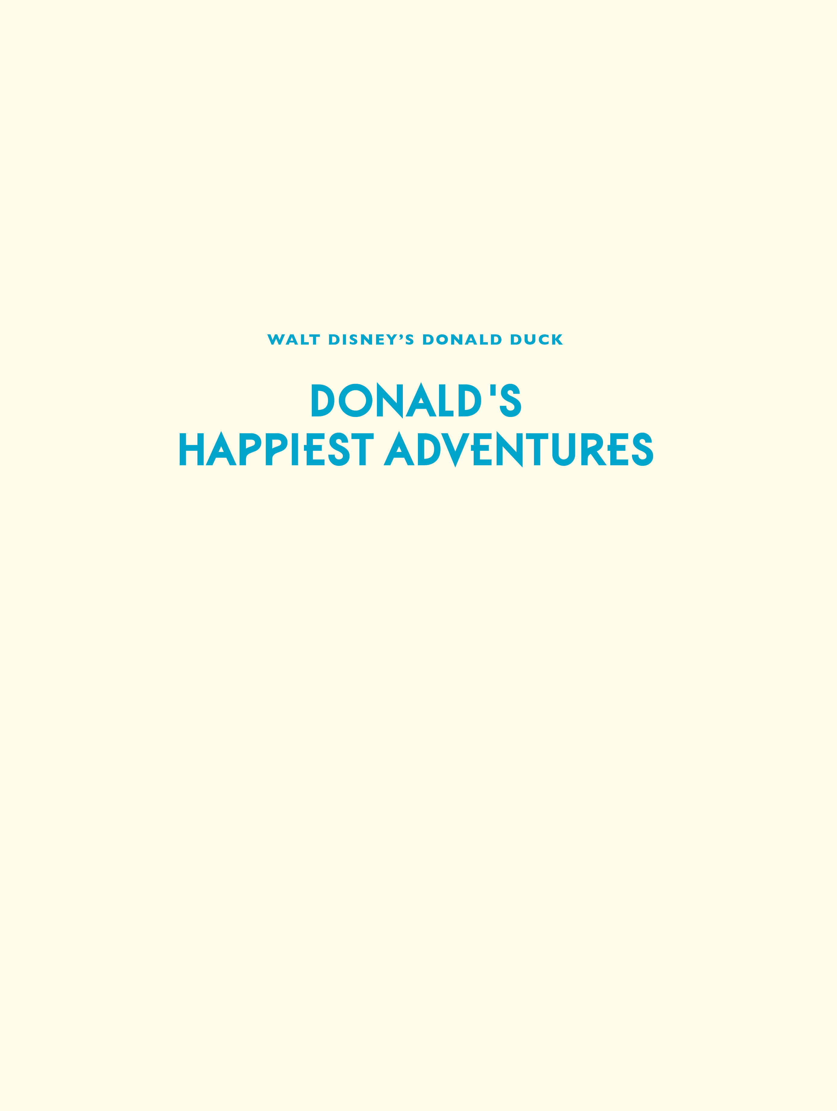 Read online Walt Disney's Donald Duck: Donald's Happiest Adventures comic -  Issue # Full - 2