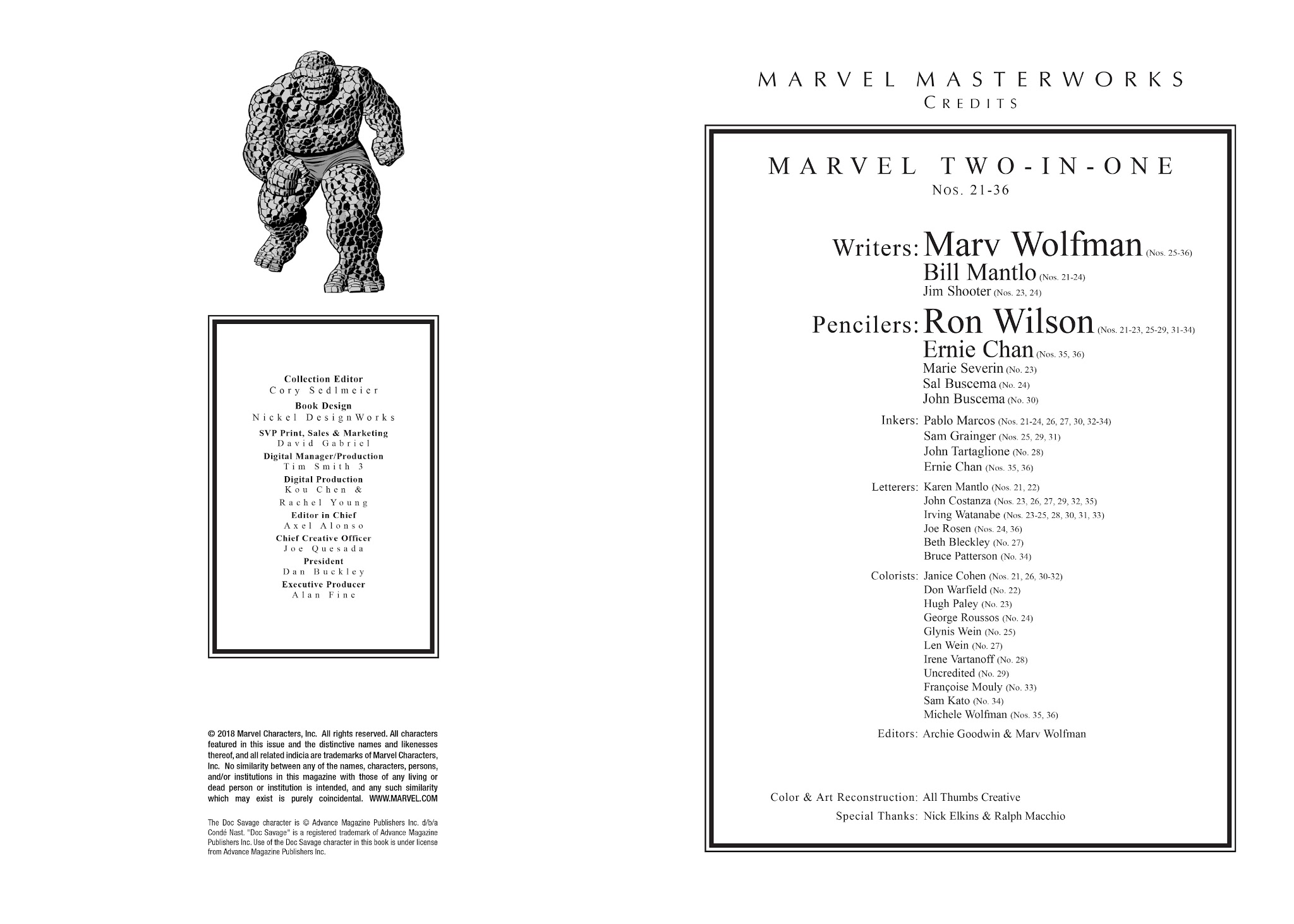 Read online Marvel Masterworks: Marvel Two-In-One comic -  Issue # TPB 3 - 3