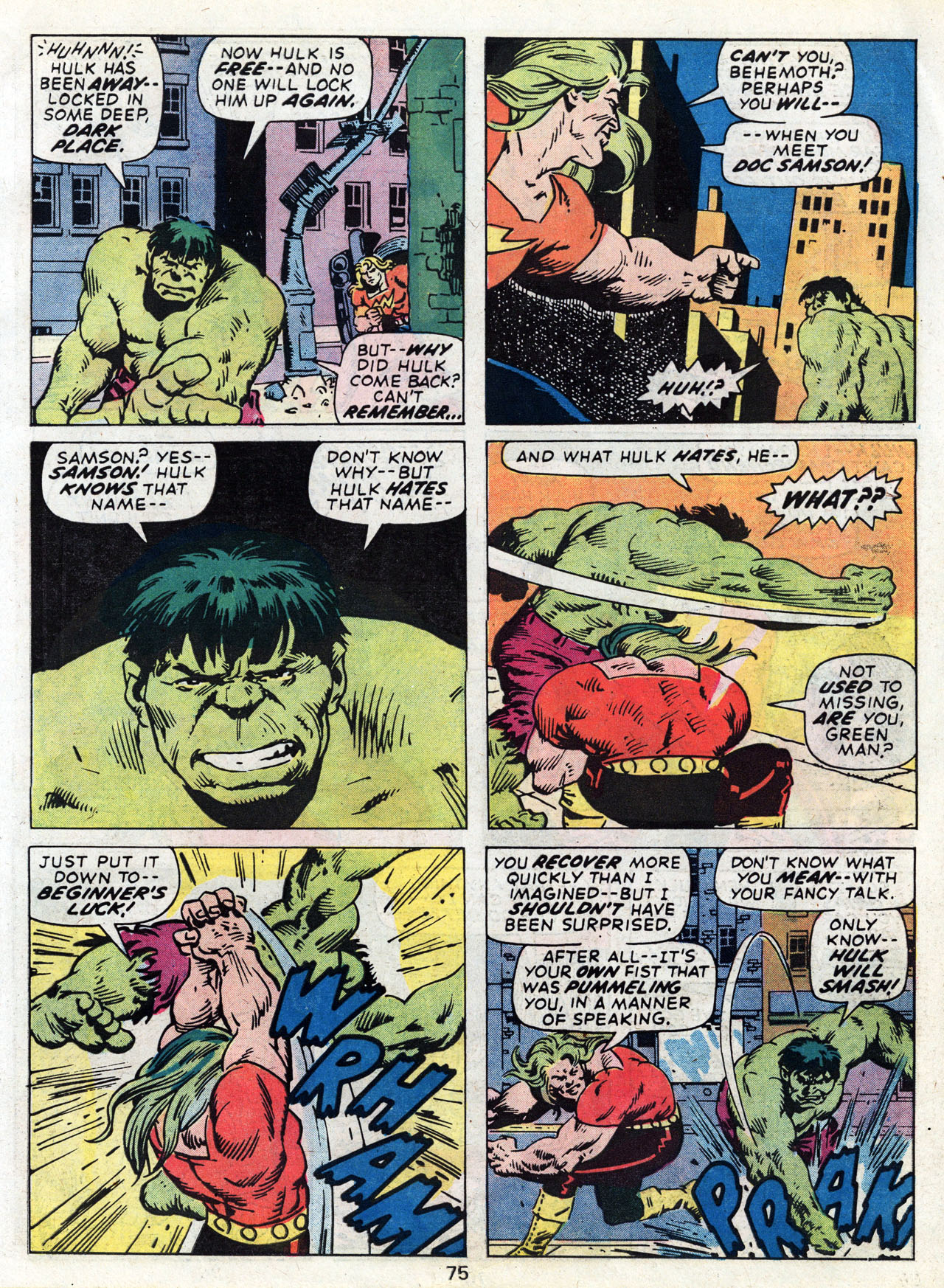 Read online Marvel Treasury Edition comic -  Issue #5 - 73