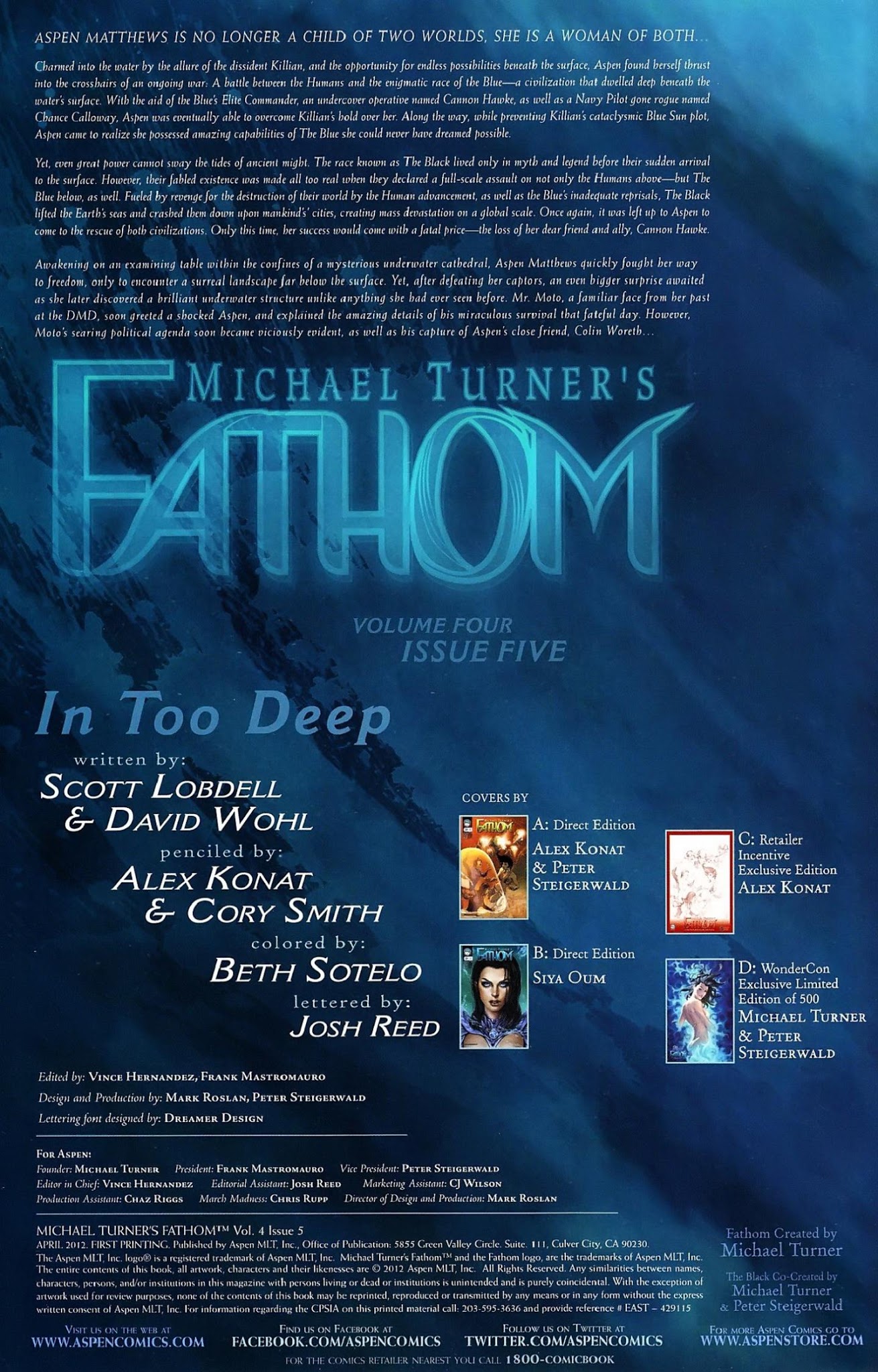 Read online Michael Turner's Fathom comic -  Issue #5 - 4