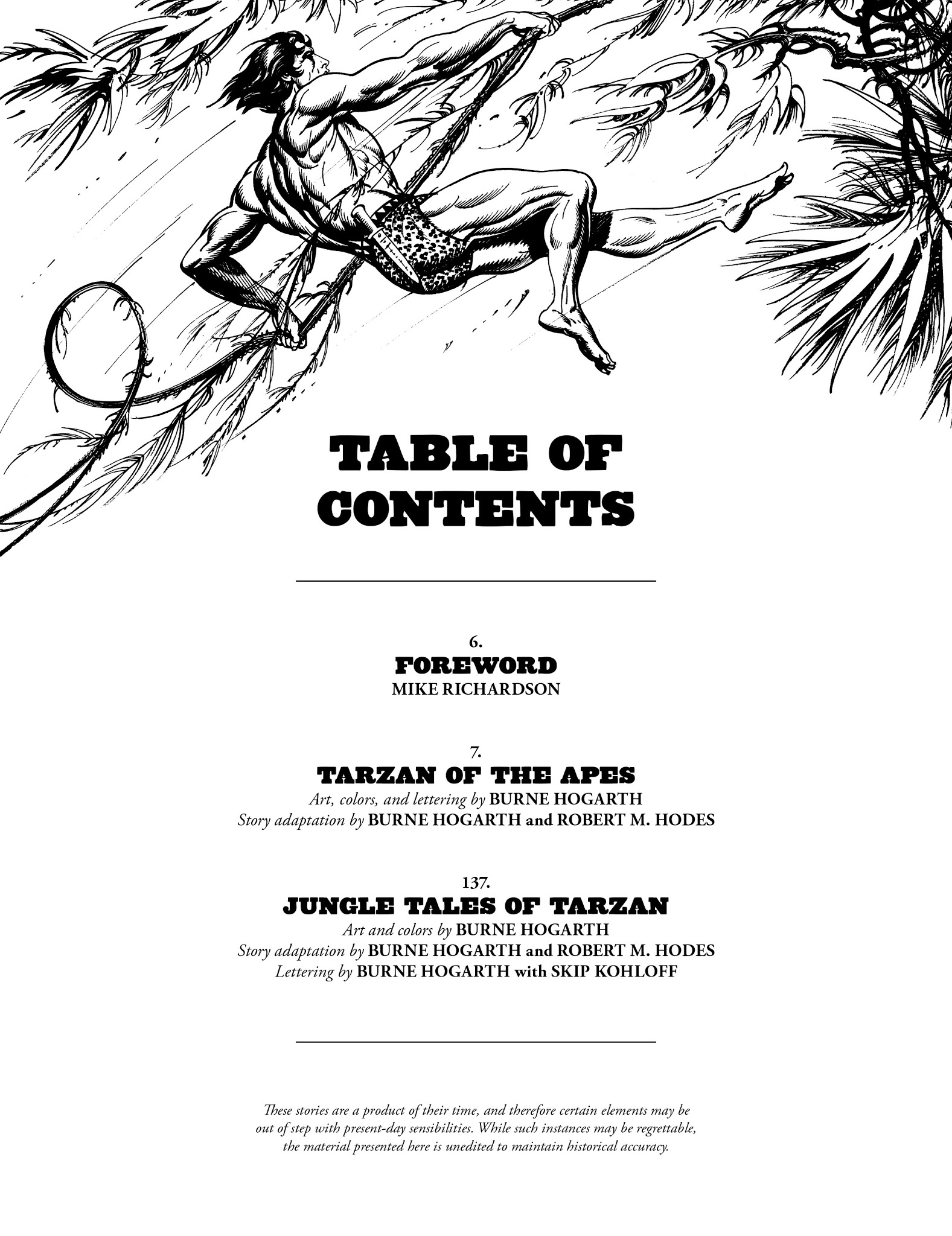 Read online Edgar Rice Burroughs' Tarzan: Burne Hogarth's Lord of the Jungle comic -  Issue # TPB - 7