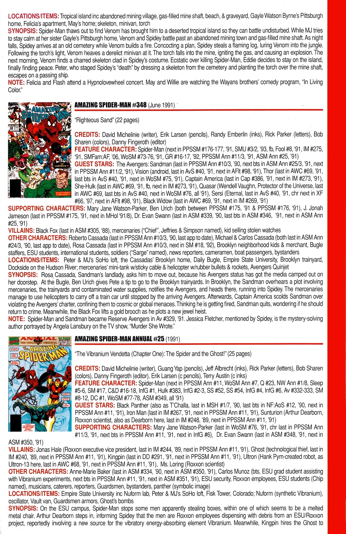 Read online Official Index to the Marvel Universe comic -  Issue #8 - 13