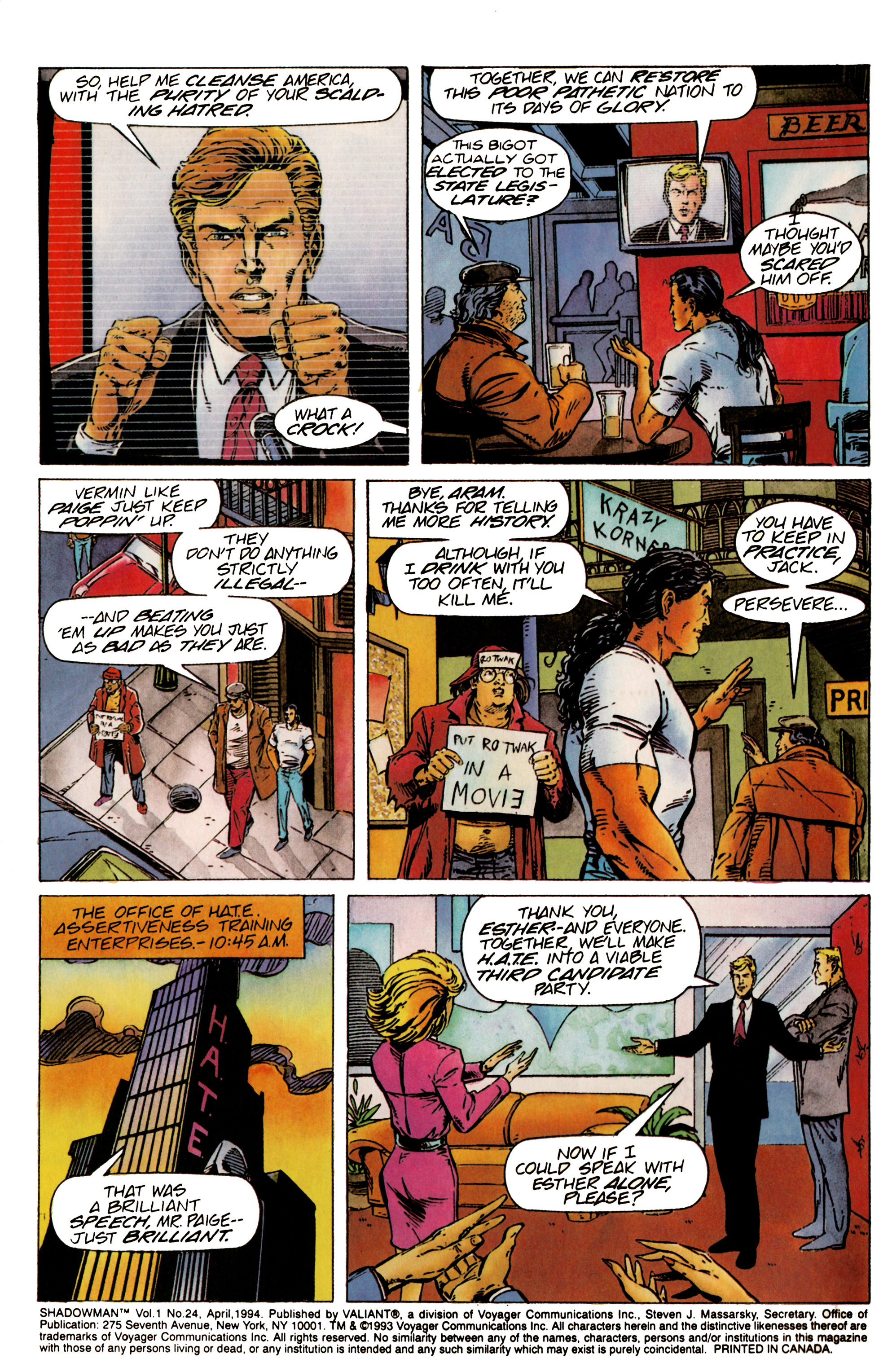 Read online Shadowman (1992) comic -  Issue #24 - 3