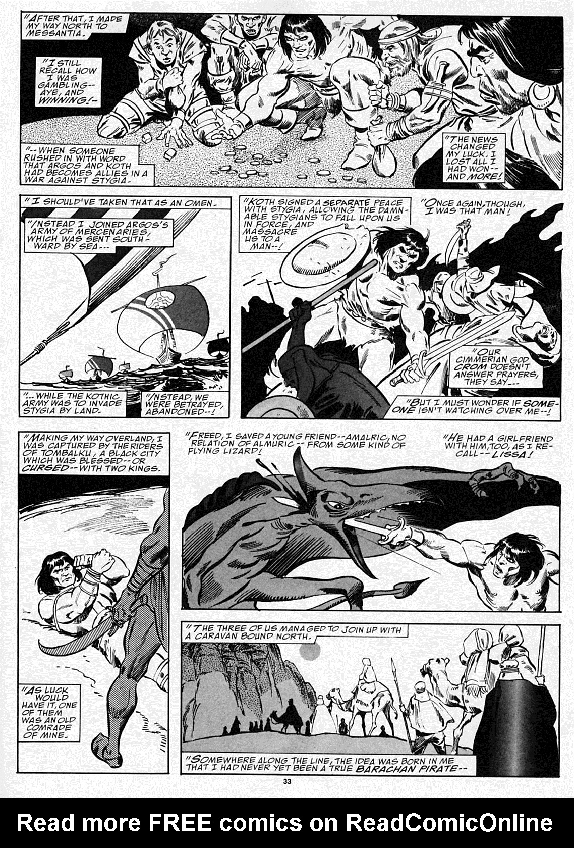 Read online The Savage Sword Of Conan comic -  Issue #190 - 35