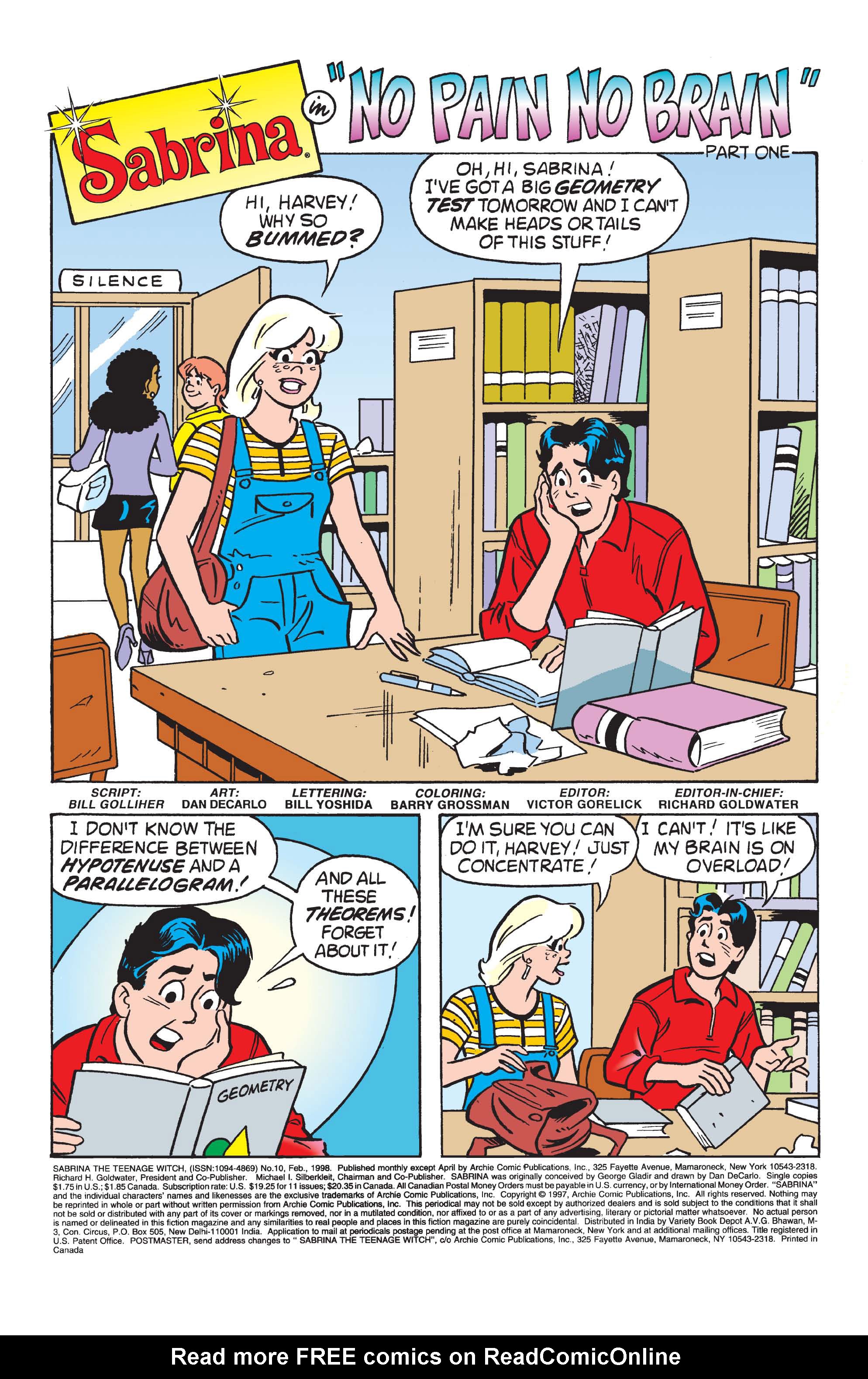 Read online Sabrina the Teenage Witch (1997) comic -  Issue #10 - 2