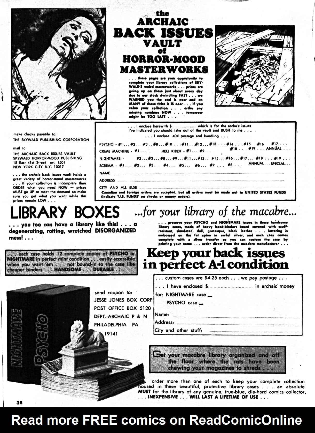 Read online Scream (1973) comic -  Issue #6 - 36