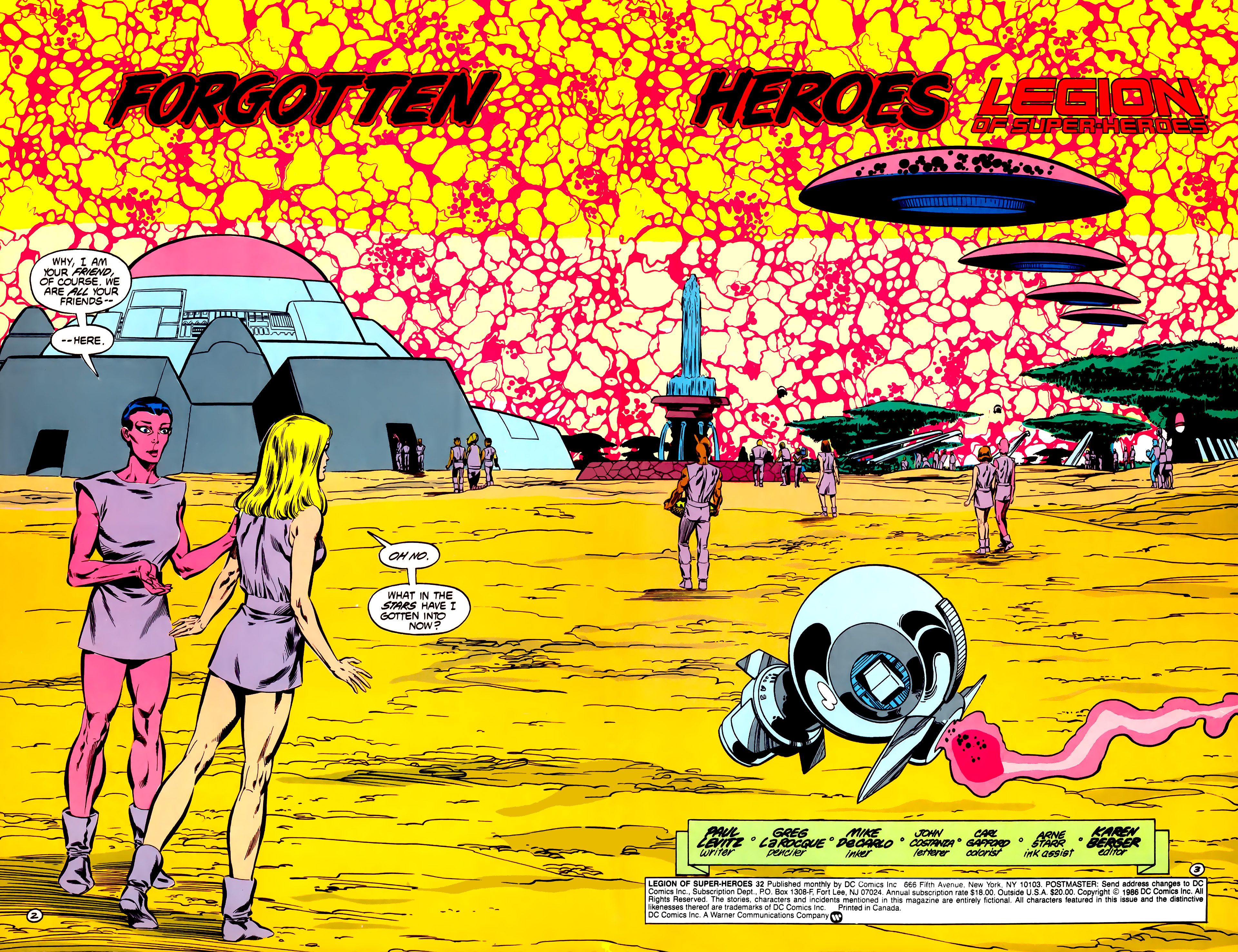 Read online Legion of Super-Heroes (1984) comic -  Issue #32 - 3