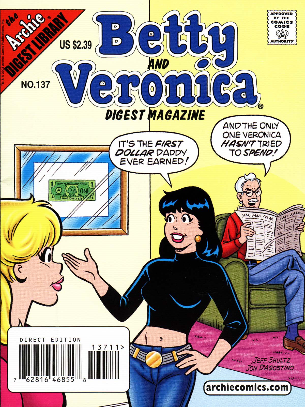 Read online Betty and Veronica Digest Magazine comic -  Issue #137 - 1