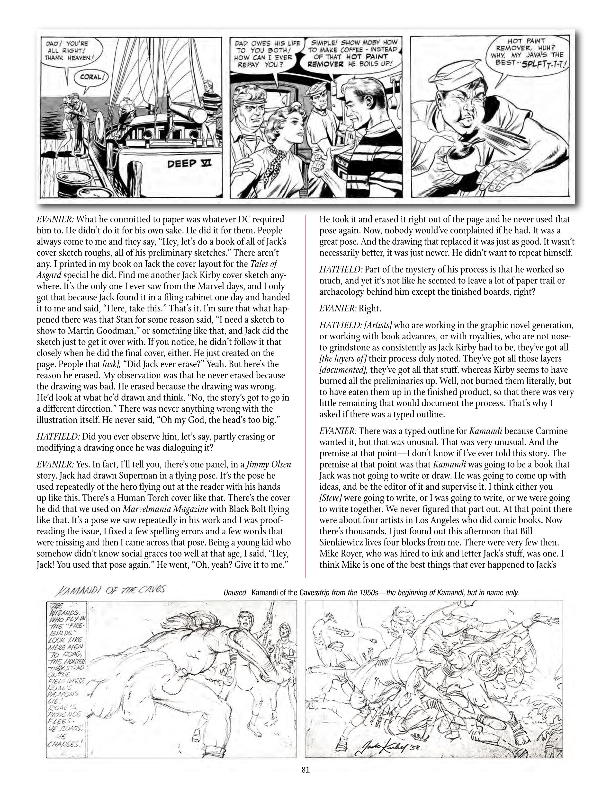 Read online The Jack Kirby Collector comic -  Issue #70 - 83