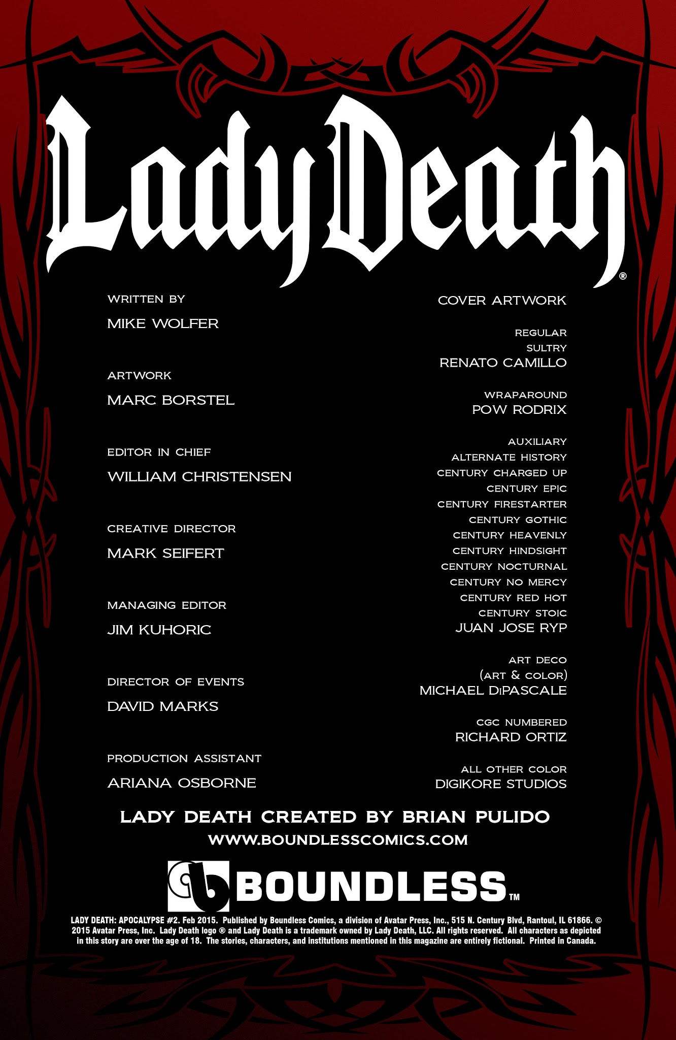 Read online Lady Death: Apocalypse comic -  Issue #2 - 2