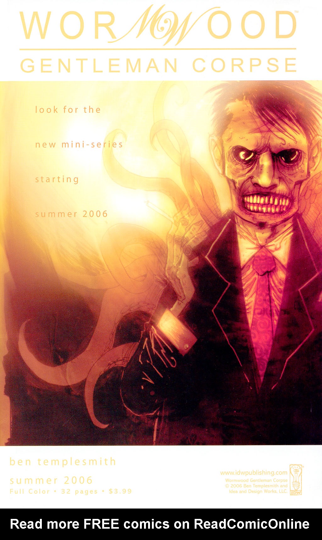 Read online Wormwood: Gentleman Corpse comic -  Issue #0 - 32
