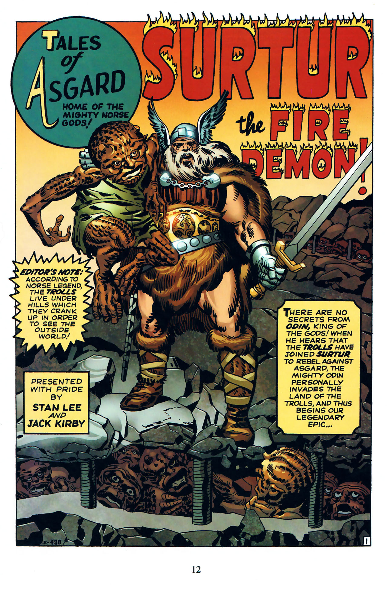 Read online Thor: Tales of Asgard by Stan Lee & Jack Kirby comic -  Issue #1 - 14