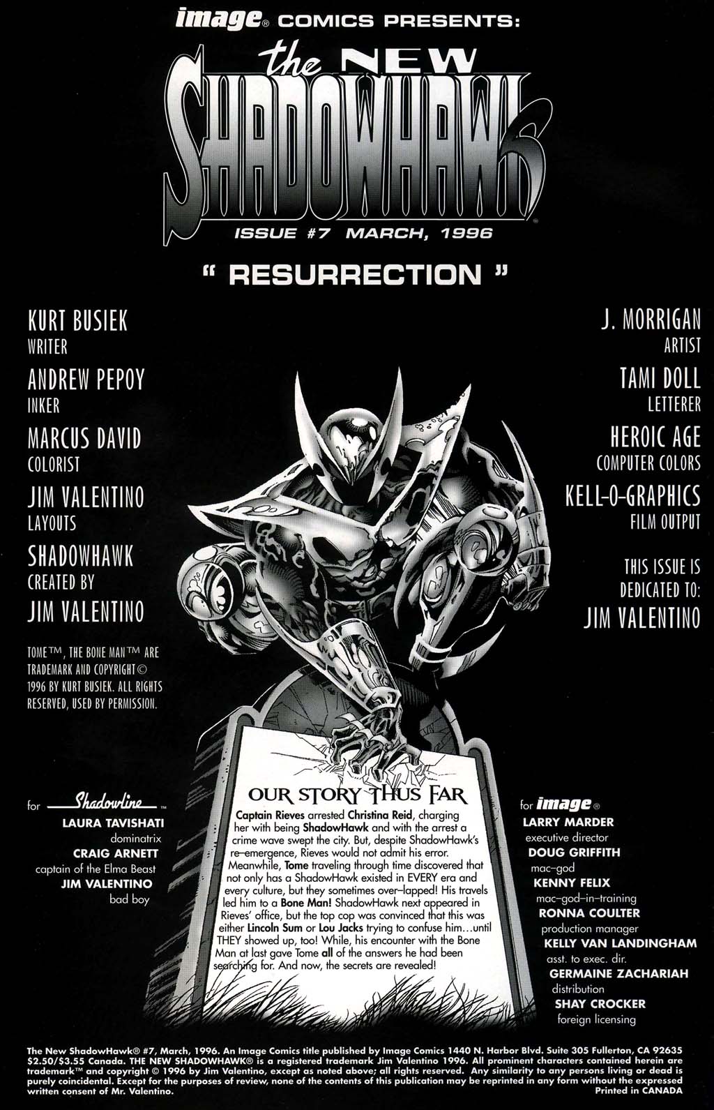 Read online The New Shadowhawk comic -  Issue #7 - 2