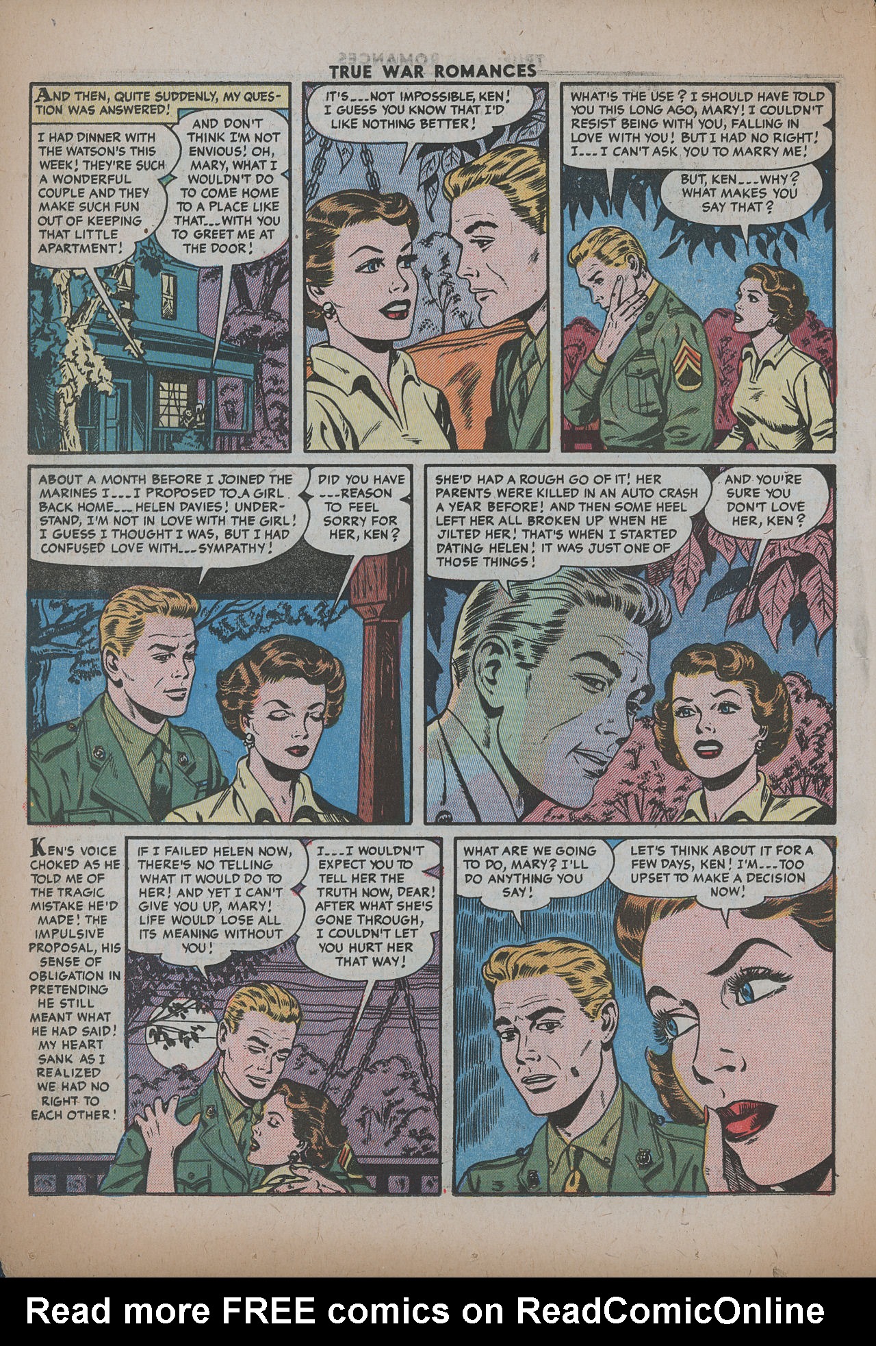 Read online True War Romances comic -  Issue #19 - 14