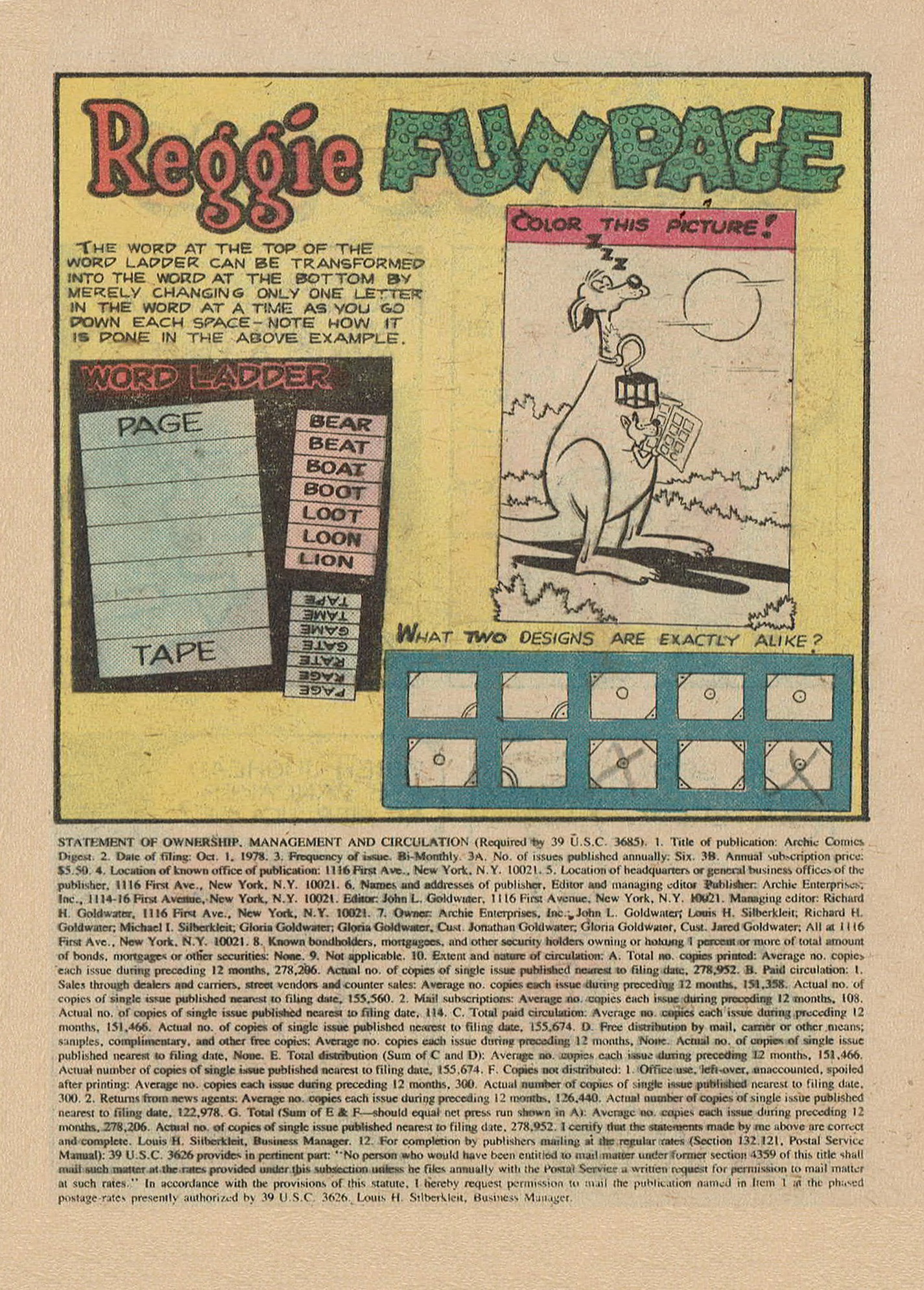 Read online Archie Digest Magazine comic -  Issue #35 - 109
