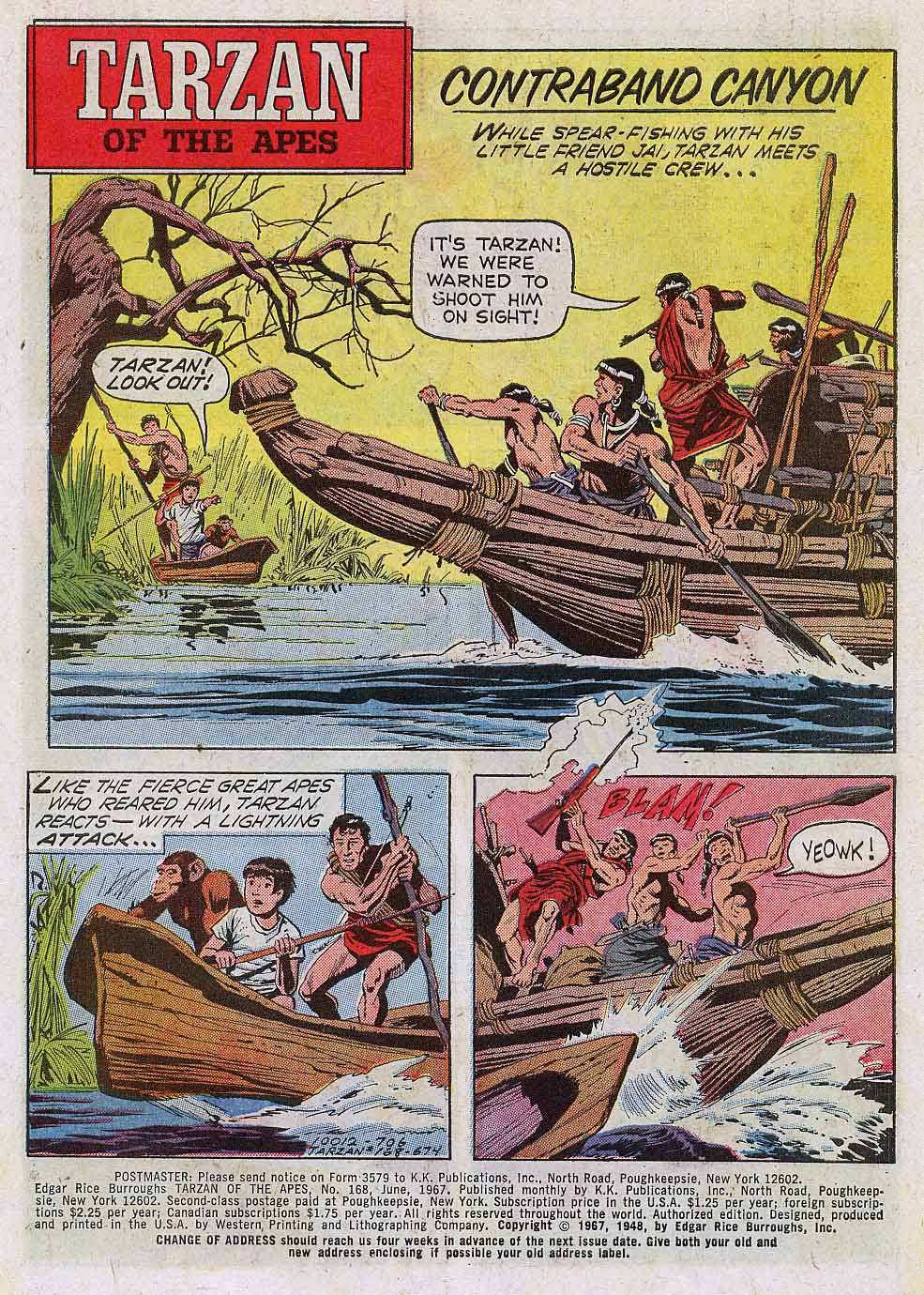 Read online Tarzan (1962) comic -  Issue #168 - 3