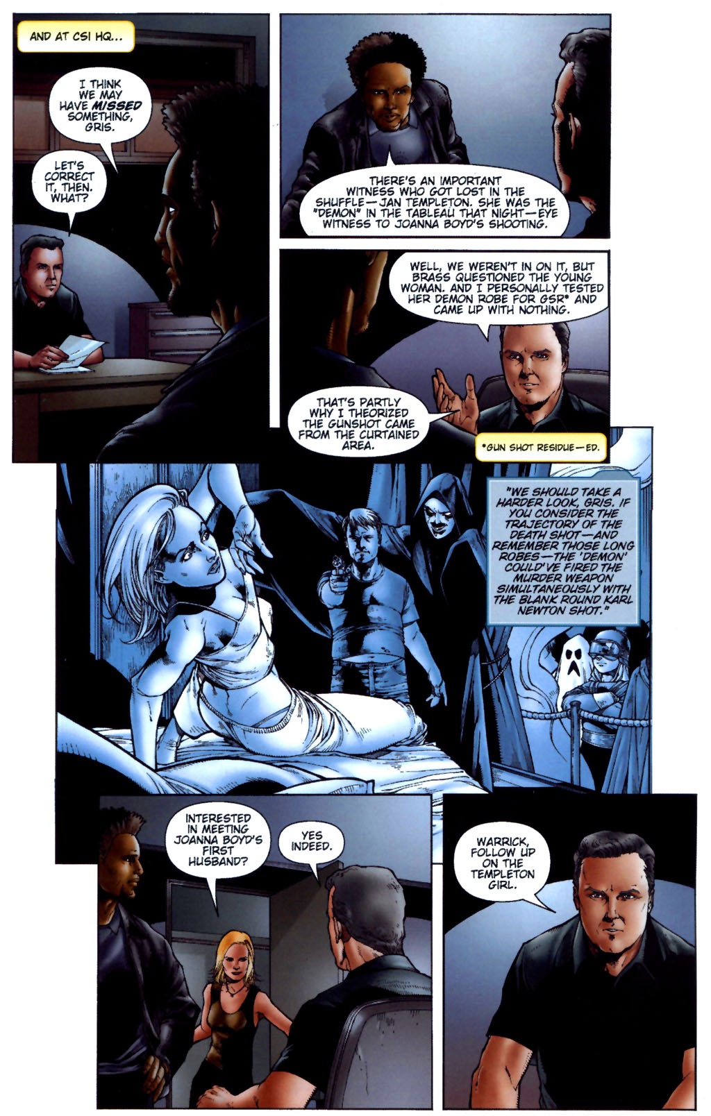 Read online CSI: Crime Scene Investigation: Demon House comic -  Issue #5 - 6