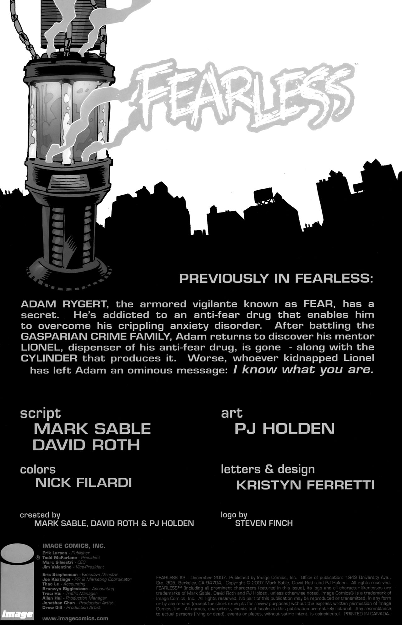 Read online Fearless (2007) comic -  Issue #2 - 2