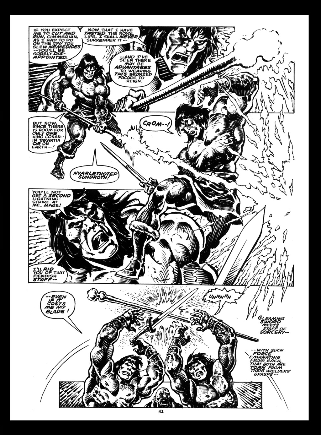 Read online The Savage Sword Of Conan comic -  Issue #214 - 42