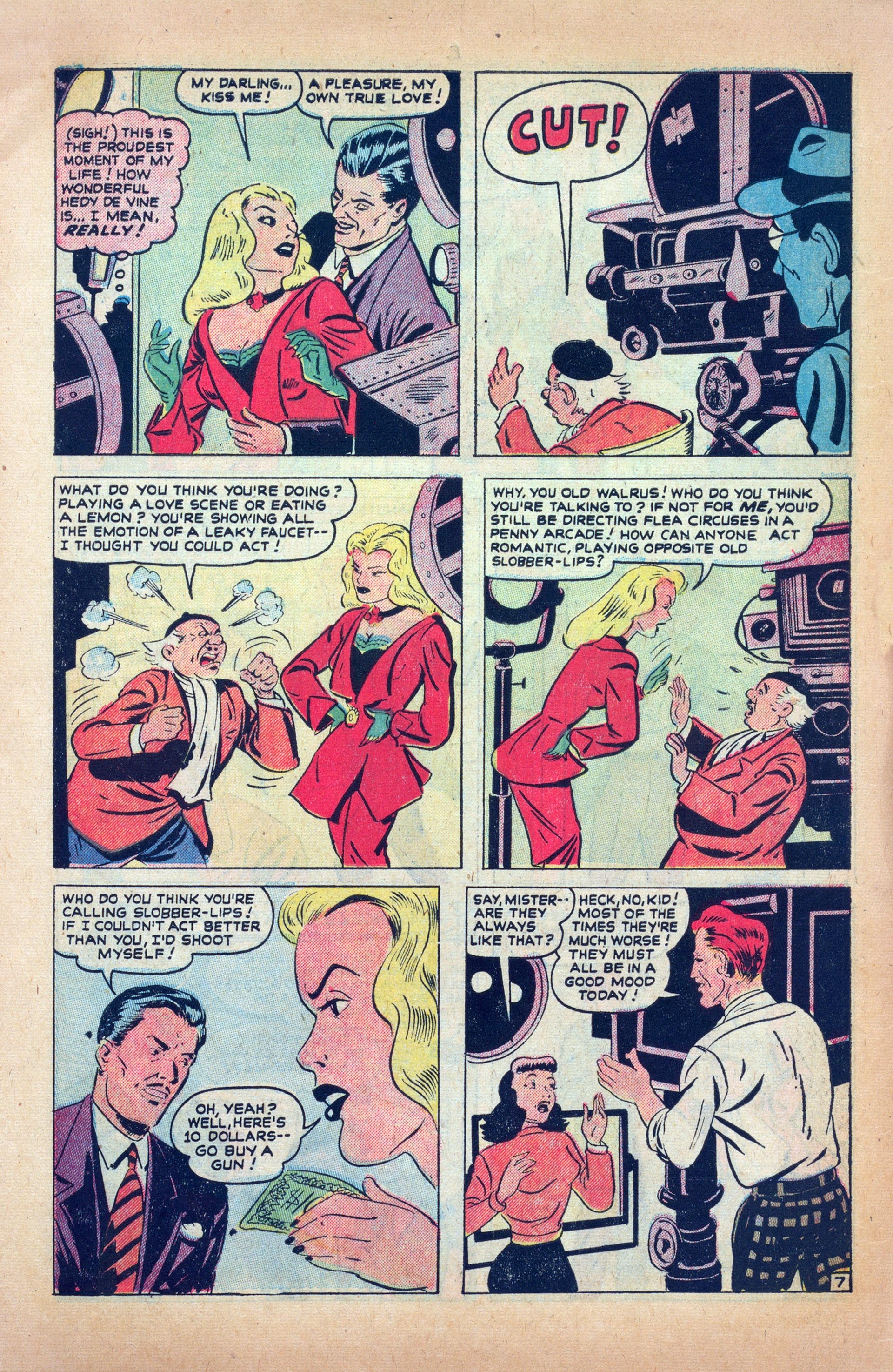 Read online Hedy Of Hollywood Comics comic -  Issue #38 - 9