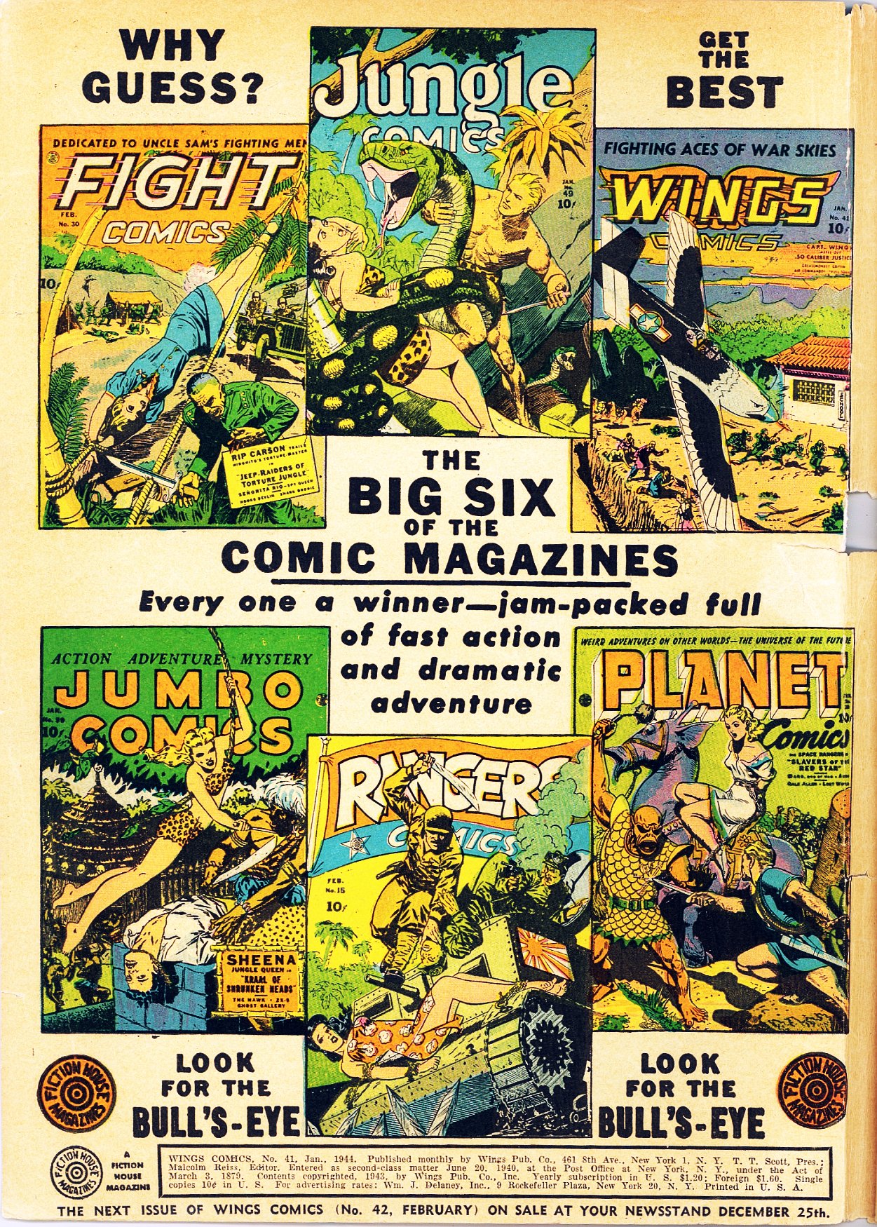 Read online Wings Comics comic -  Issue #41 - 2