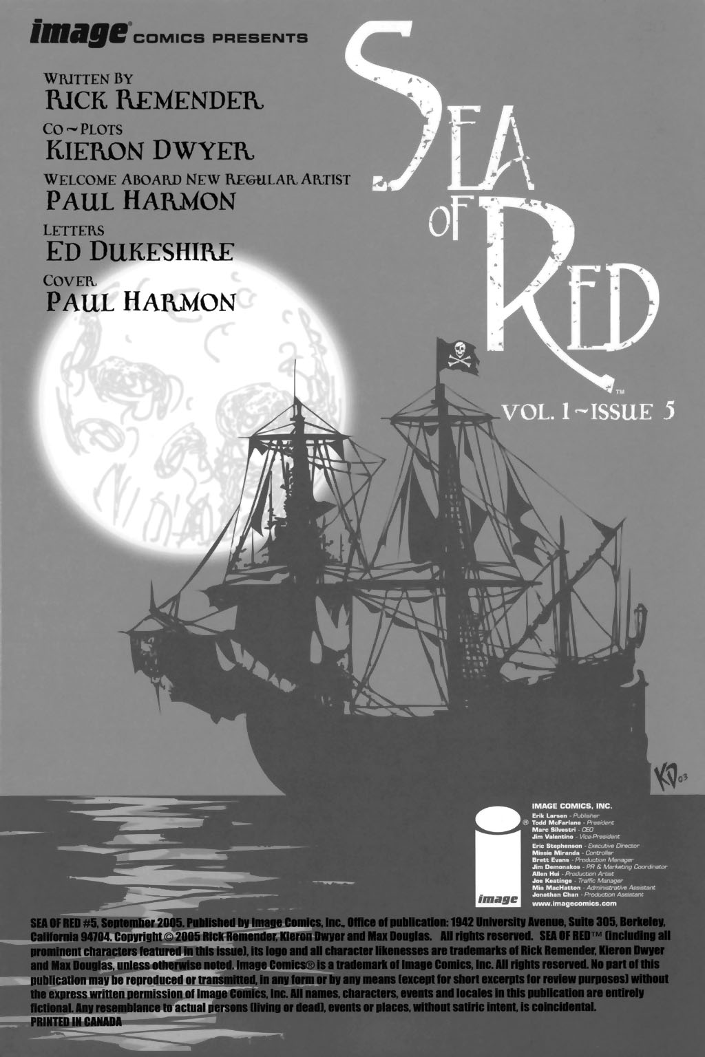 Read online Sea of Red comic -  Issue #5 - 2