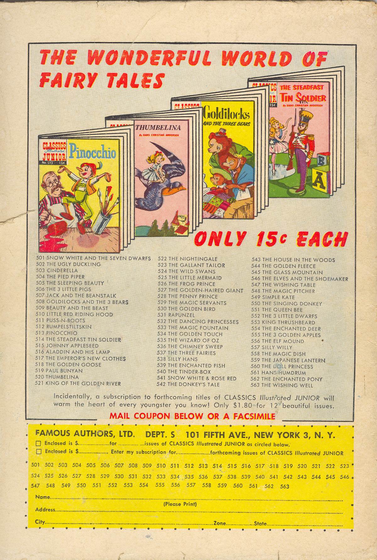 Read online Classics Illustrated Junior comic -  Issue #525 - 36